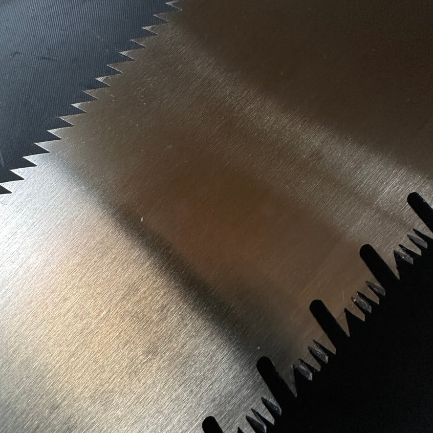 #64 Nagakatsu Double Edge (Ryoba) Saw with Eddy Type Handles For Hard Wood 長勝鋸 両刃鋸 渦巻き柄 広葉材用 295mm