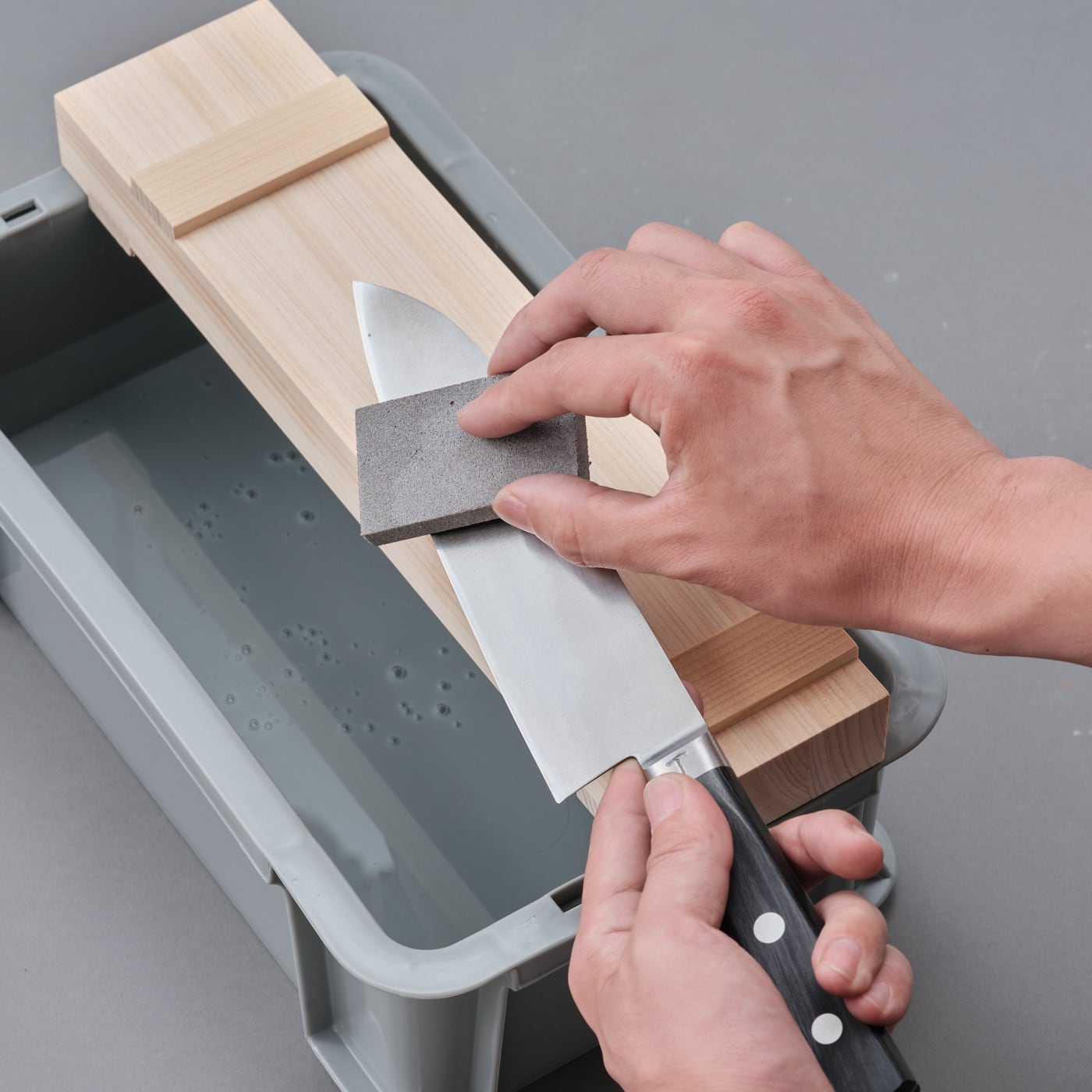 King 10Good Sharpening stone set (Togiba) for home use / キング 10Good 砥ぎ場(セット)