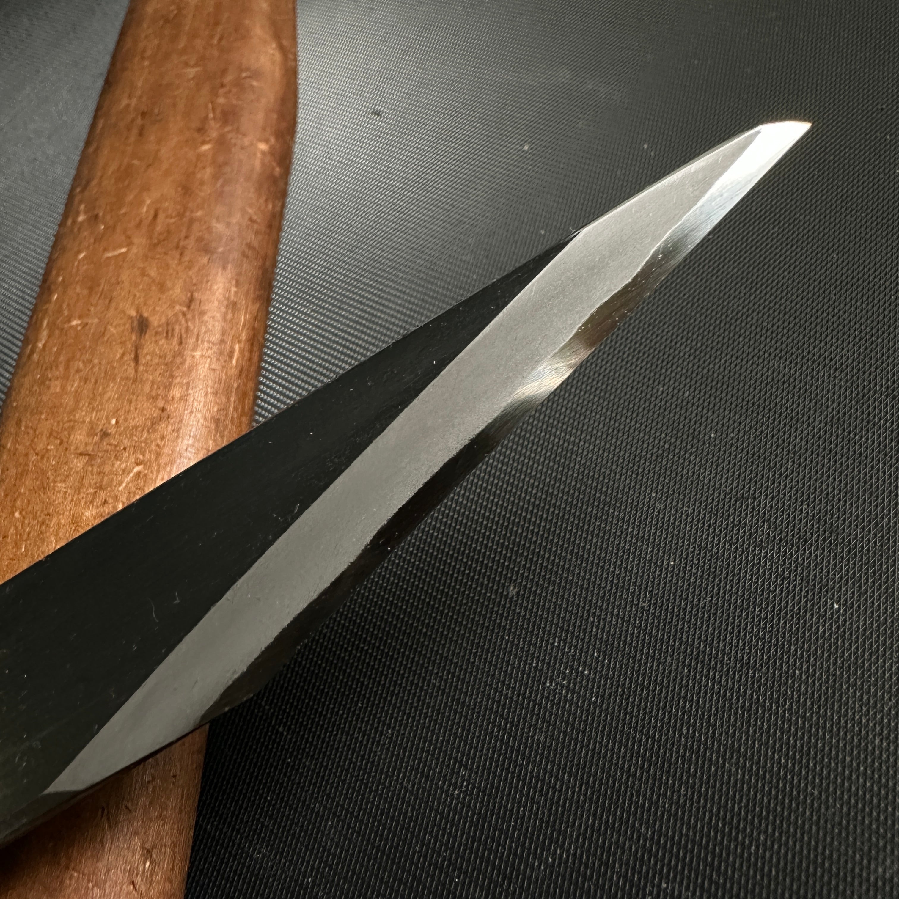 Old stock Sakamitsu First generation Kiridashi Kokatana with white steel 掘出し物 初代坂光作 横手小刀 右 21mm