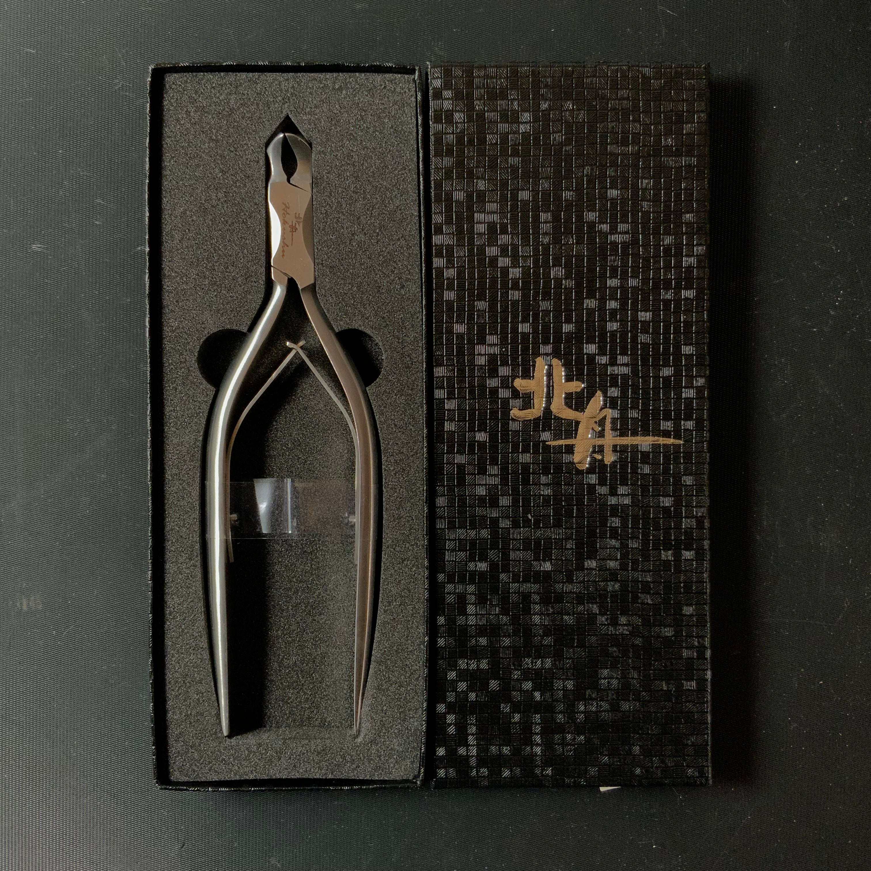 Hokushu Nail clippers Black smith finish HS-5 爪切り 北舟 足用ロングハンドル
