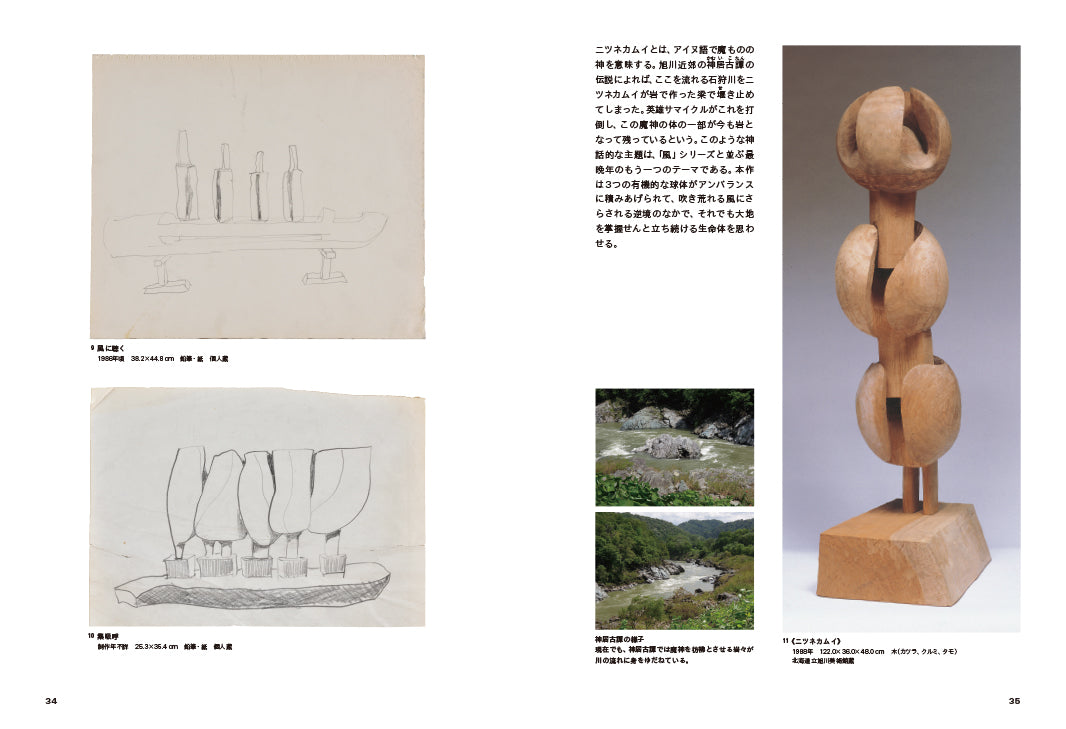砂澤ビッキ 風を彫った彫刻家 ー作品と素描ー Bikki Sunazawa, Sculptor of the Wind - Works and Drawings -