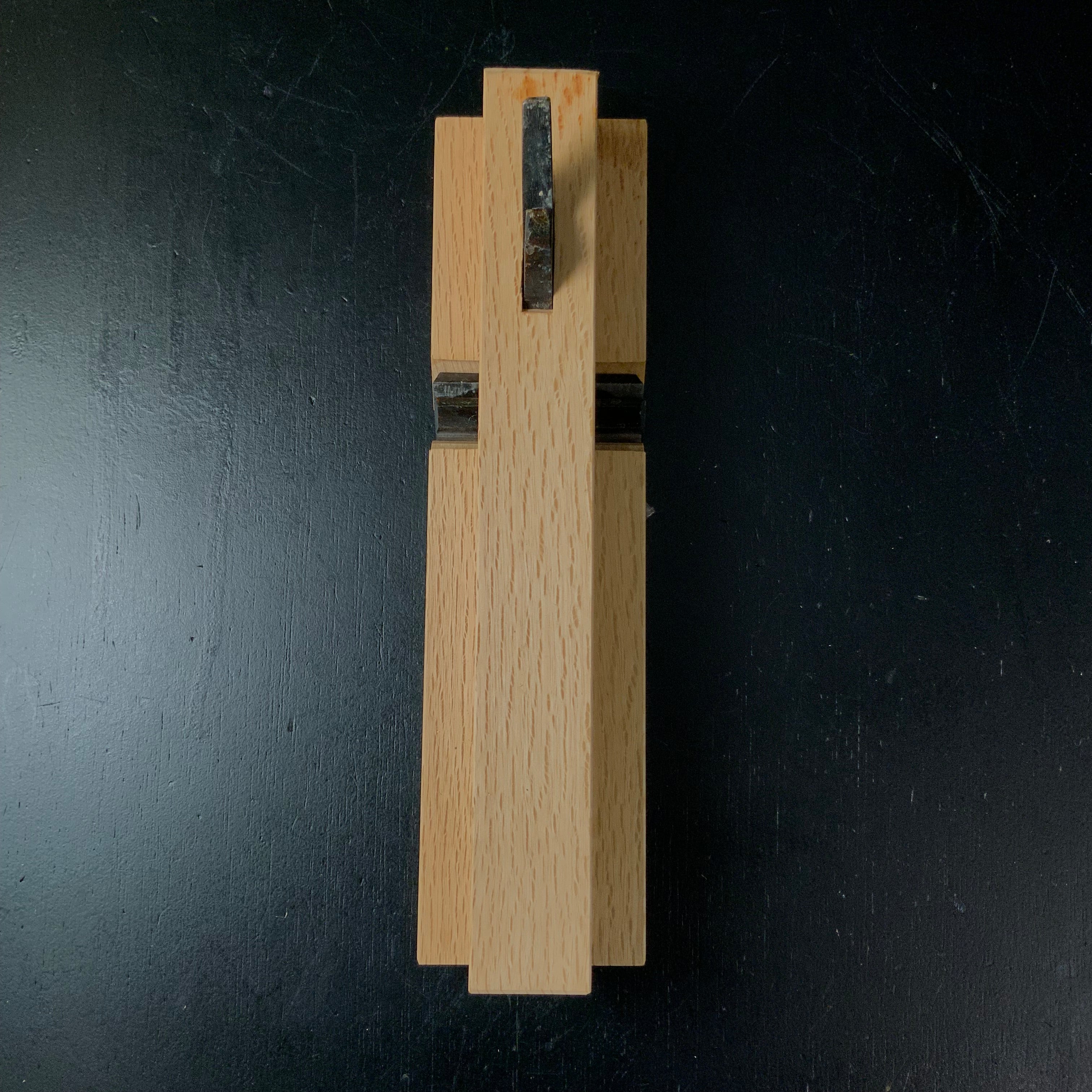 Old stock Gotoku Plane with blue steel 掘り出し物 五徳鉋 青紙鋼