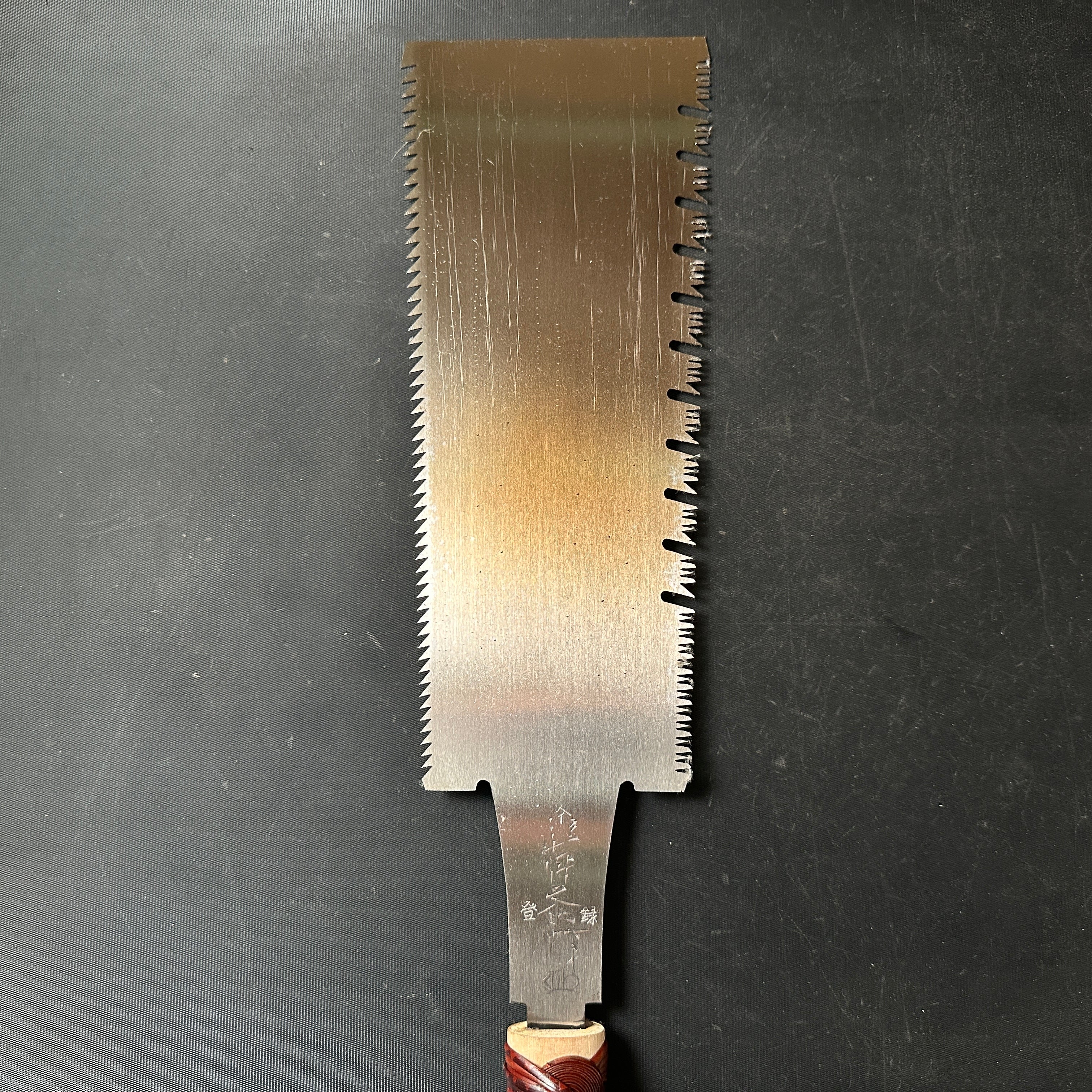 #60 長勝両刃鋸 渦巻きハンドル付き 堅木用 長勝鋸 両刃鋸 渦巻き柄 広葉材用 270mm