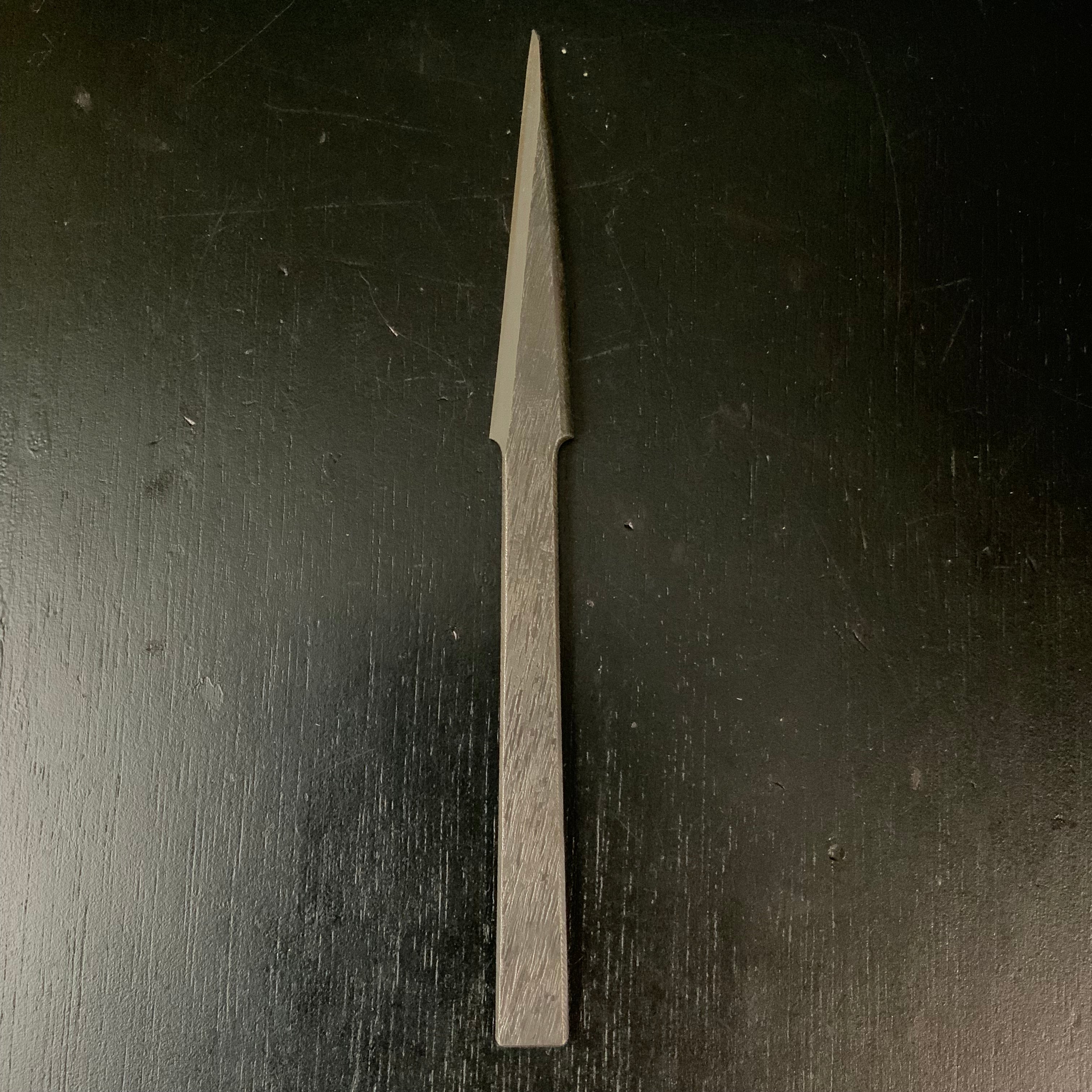 Old stock Kaneharu Kuri Kokatana (Carving knife) with white steel 掘出し物 包春 繰小刀 左 90mm