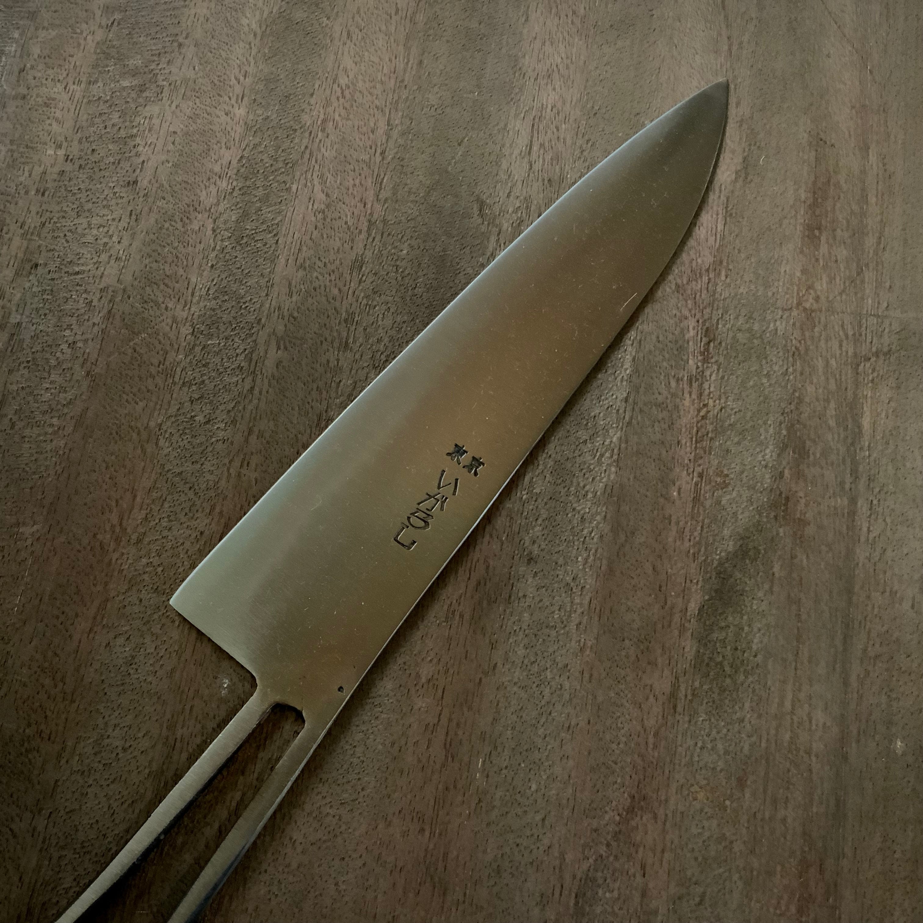 Old stock Igarashi Santoku handle Knife 掘出し物 いがらし ハンドルナイフ
