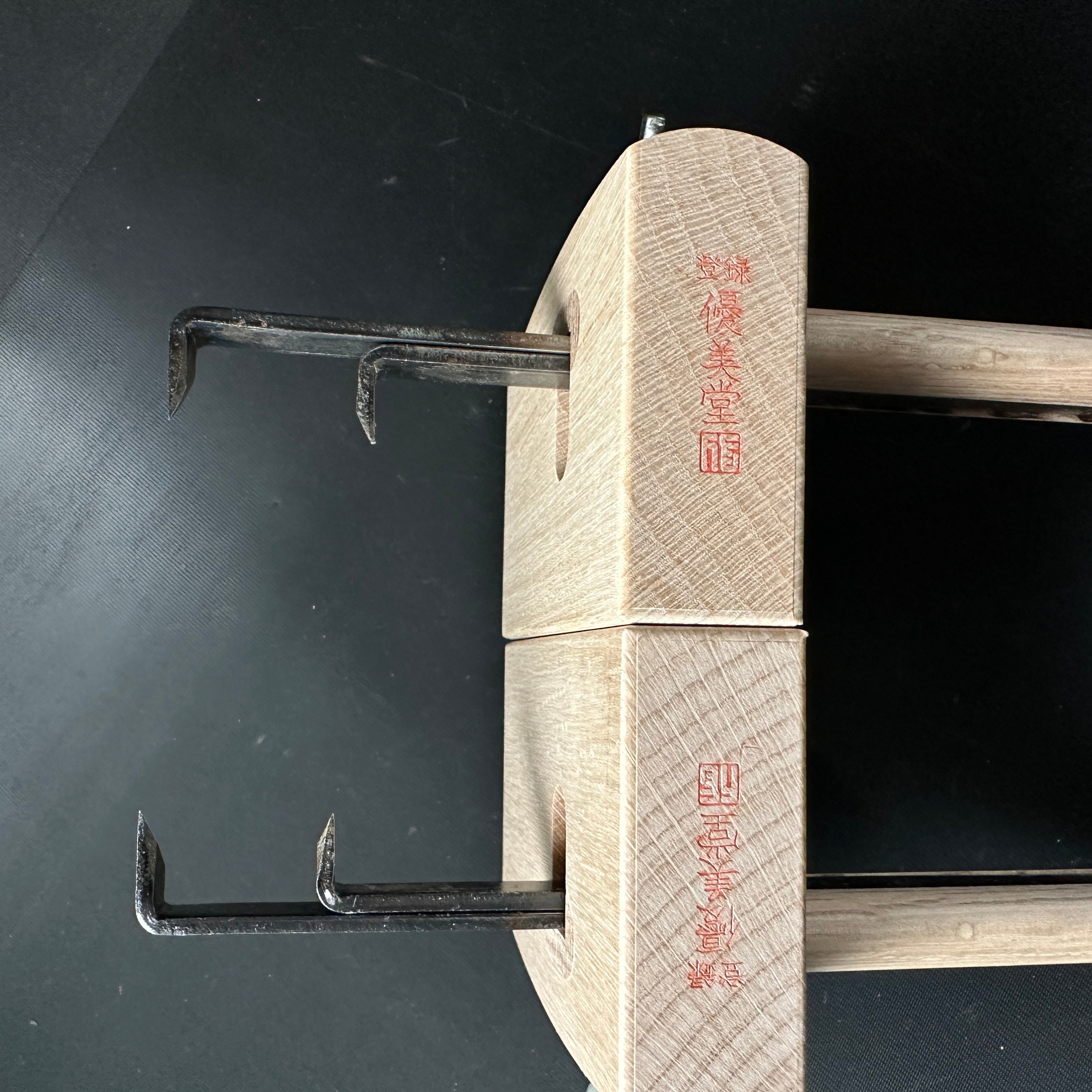 Yubido Marking gauge wide body with two scribing rods 優美堂 鎌毛引幅広 Kebiki