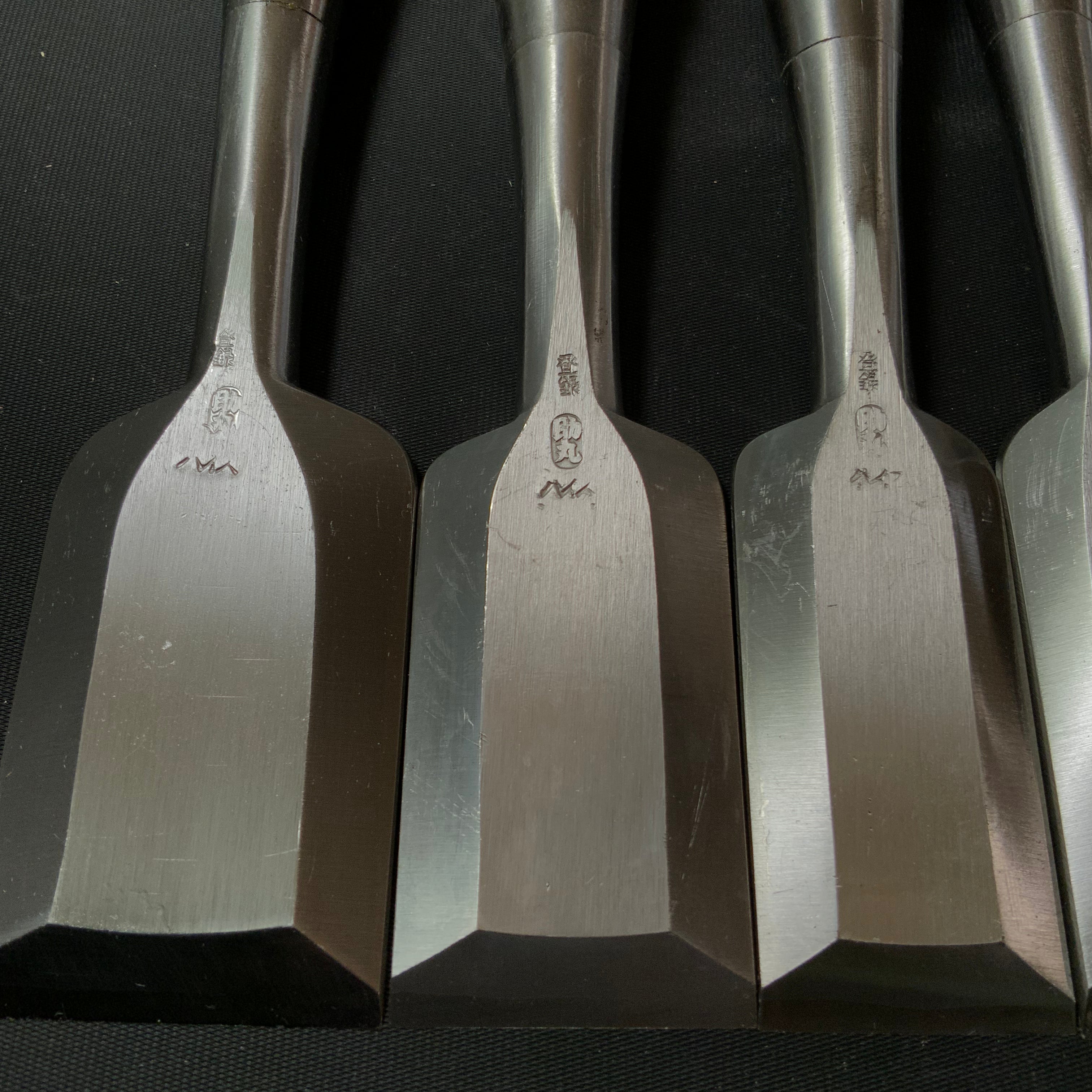 #2 Sukemaru 4th High-Speed Steel Shorter Timber Chisels set by Usui Yoshio 四代助丸 碓氷淑郎 中叩き鑿 6本組 Chu-Tatakinomi