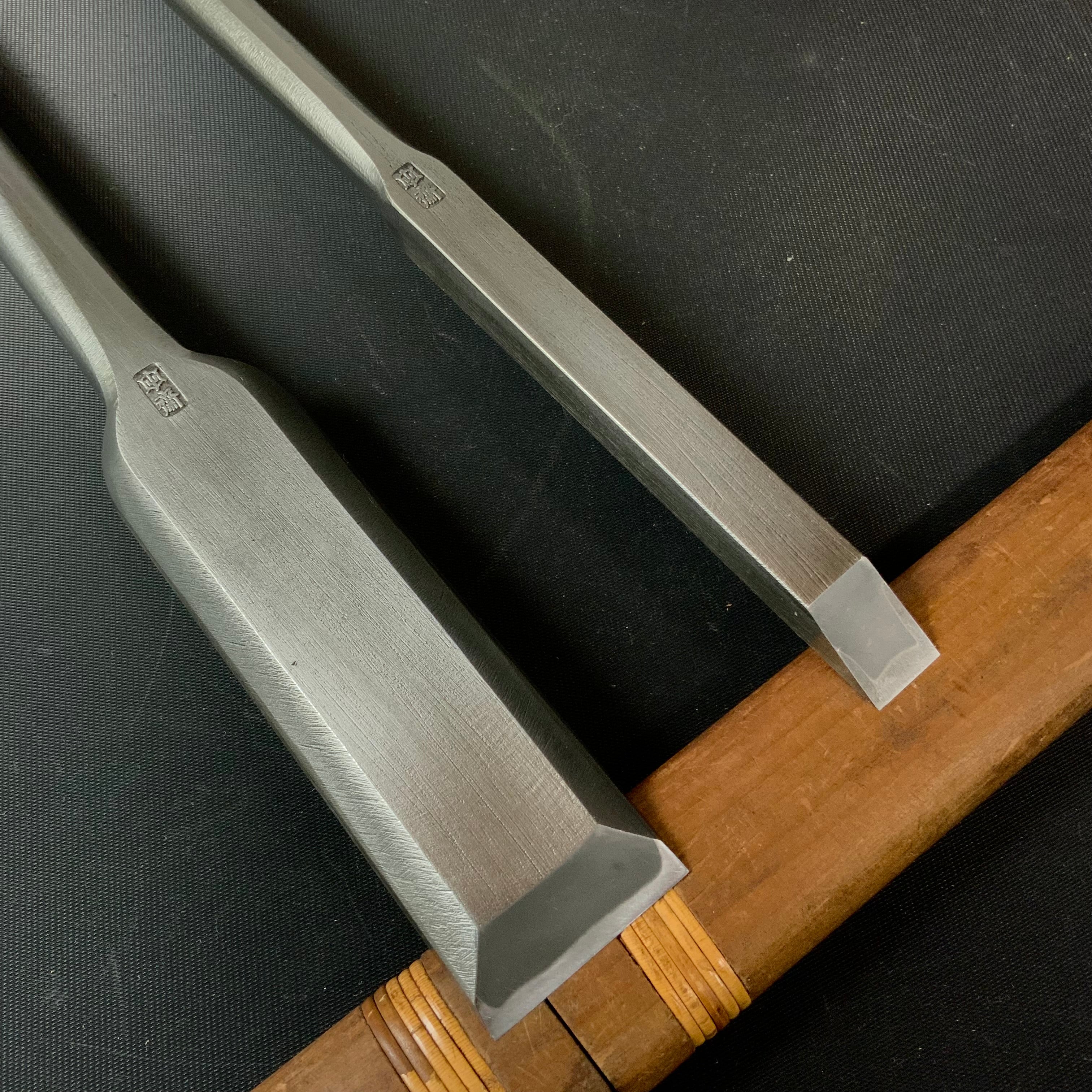 Tasai Fusetsu Slick Chisels (Anayanomi) 田斎風雪 磨仕上 香の突穴屋鑿 白樫柄 13.5mm 35mm