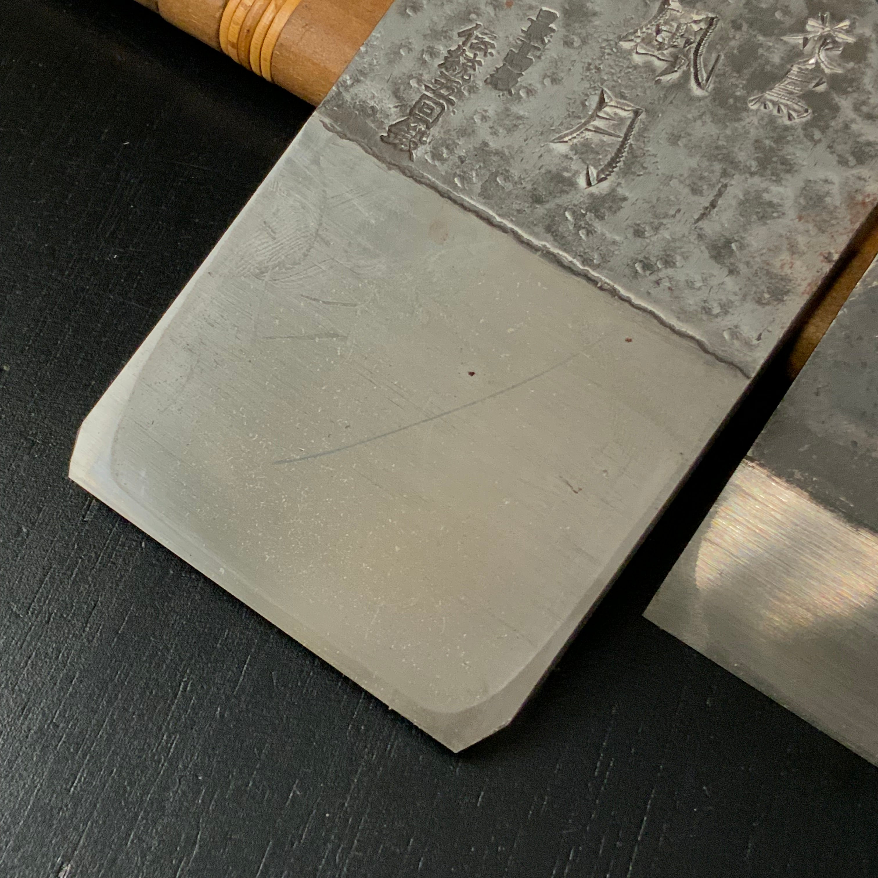 Kachofugetsu Teshinsaihouraku Smoothing Plane (Kanna) 鉄心斎芳楽作 花鳥風月 仕上げ鉋 70mm