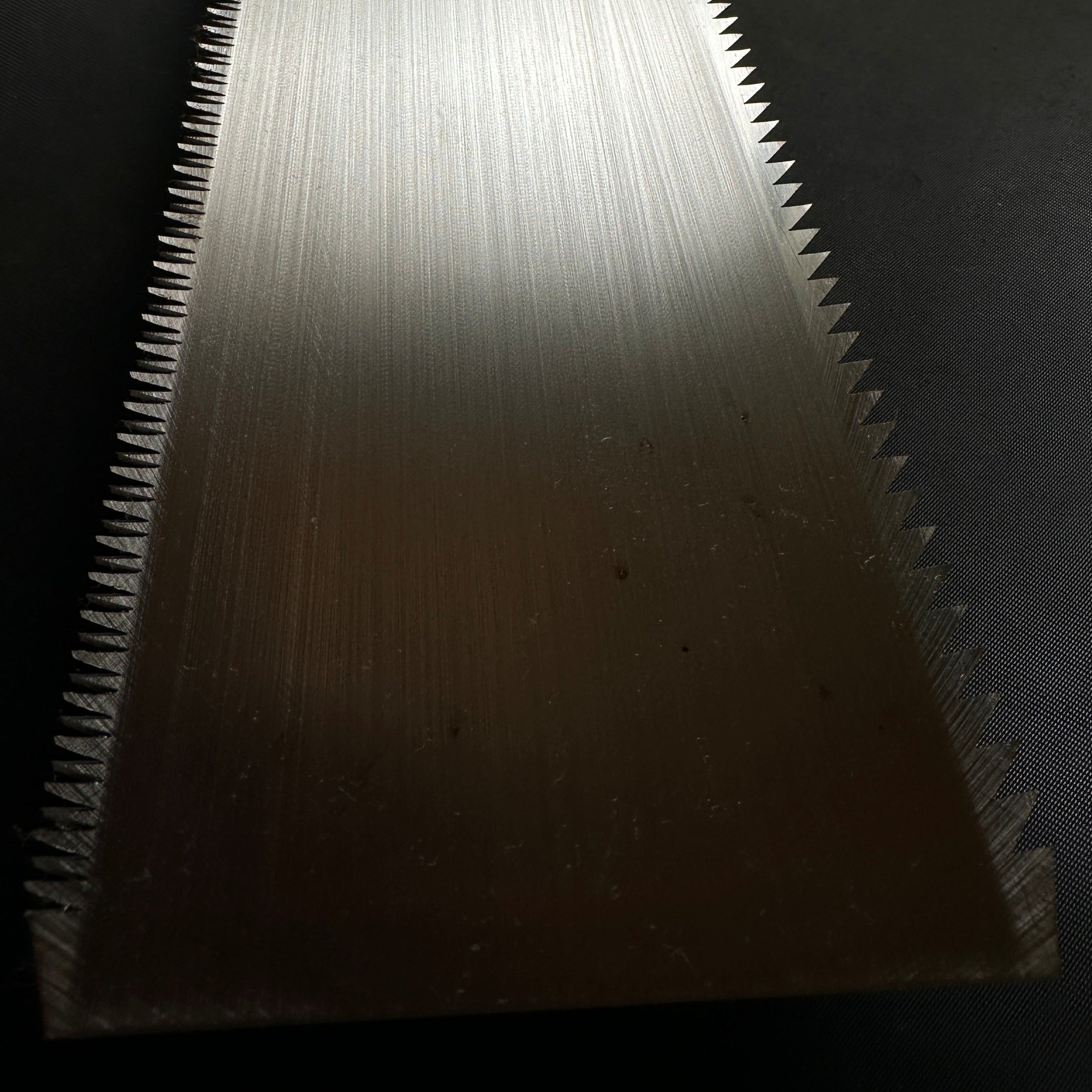 #R5 Ready to use! Old stock Double Edge (Ryoba) Saw with Eddy Type Handles set by Kurashige 直ぐ使い 倉重栄助氏目立 渦巻き柄 両刃鋸 300mm