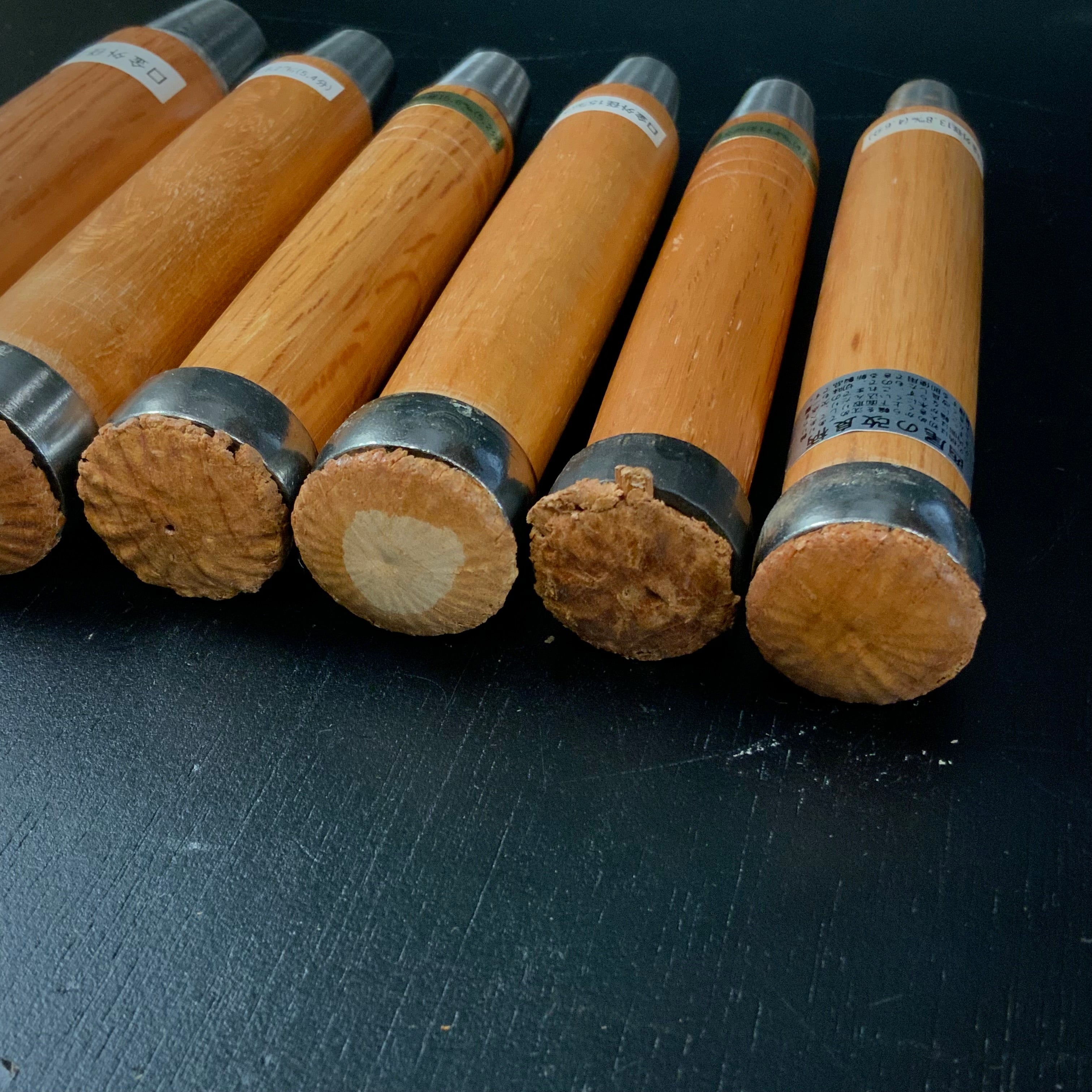 Japanese Chisel handles for Timber type by Red oak 赤樫 叩き鑿用 空柄