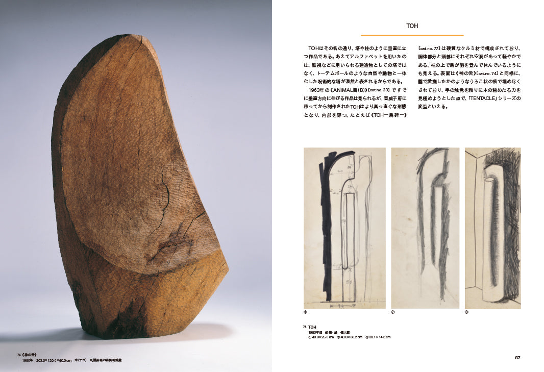 砂澤ビッキ 風を彫った彫刻家 ー作品と素描ー Bikki Sunazawa, Sculptor of the Wind - Works and Drawings -