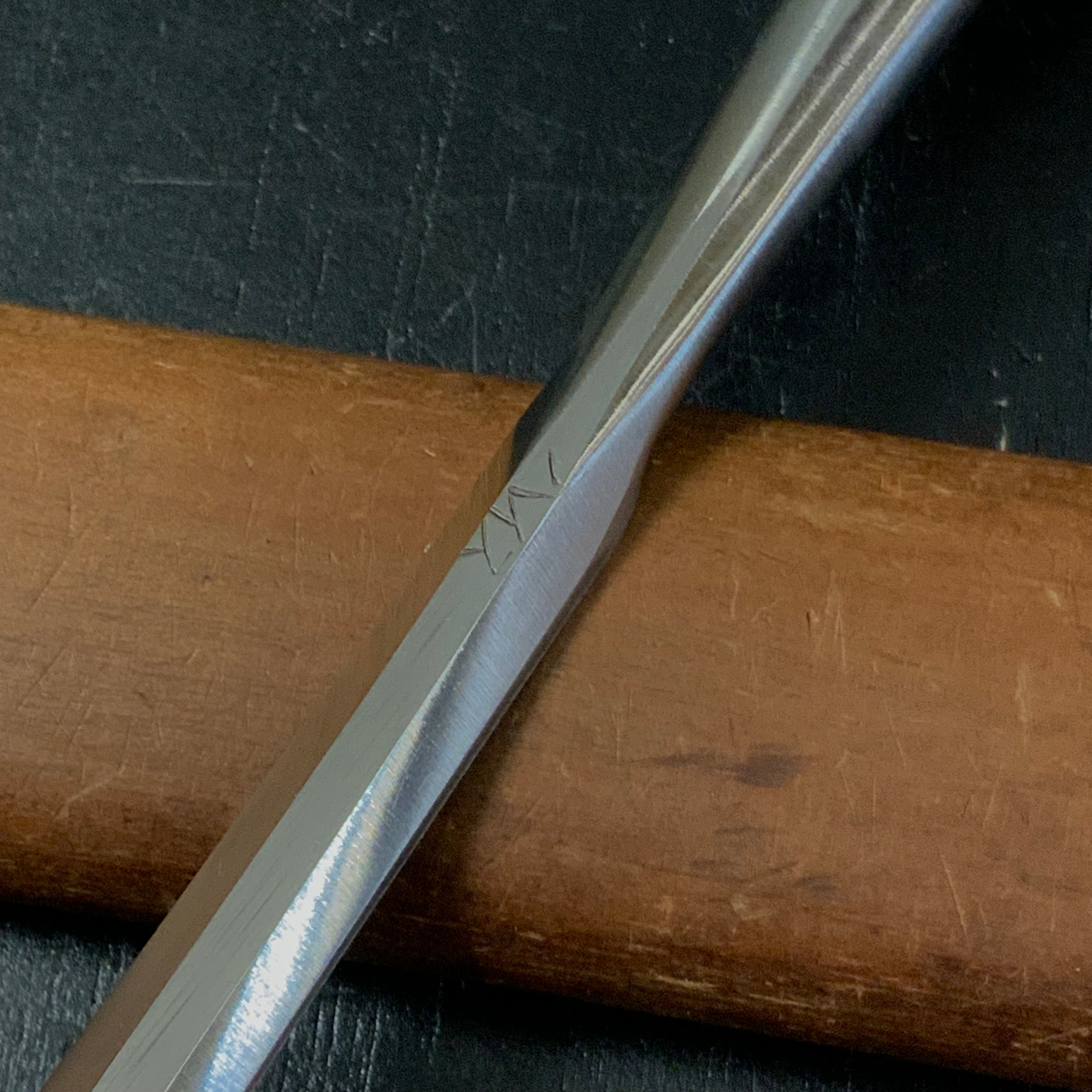 Old stock #10 Sukemaru 4th Masanori Wholesaler stamp High-Speed Steel Bench chisels 掘出し物 四代助丸 正則 ハイス鋼追入鑿 Oirenomi
