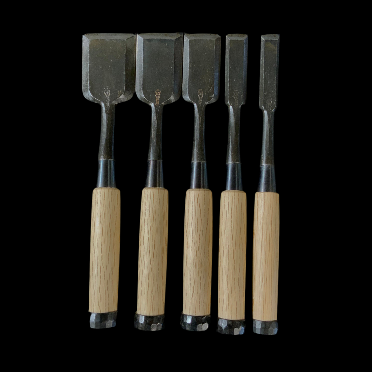 Old Stock Yamahiro Bench chisels by Okayama Takeshi 掘り出し物 