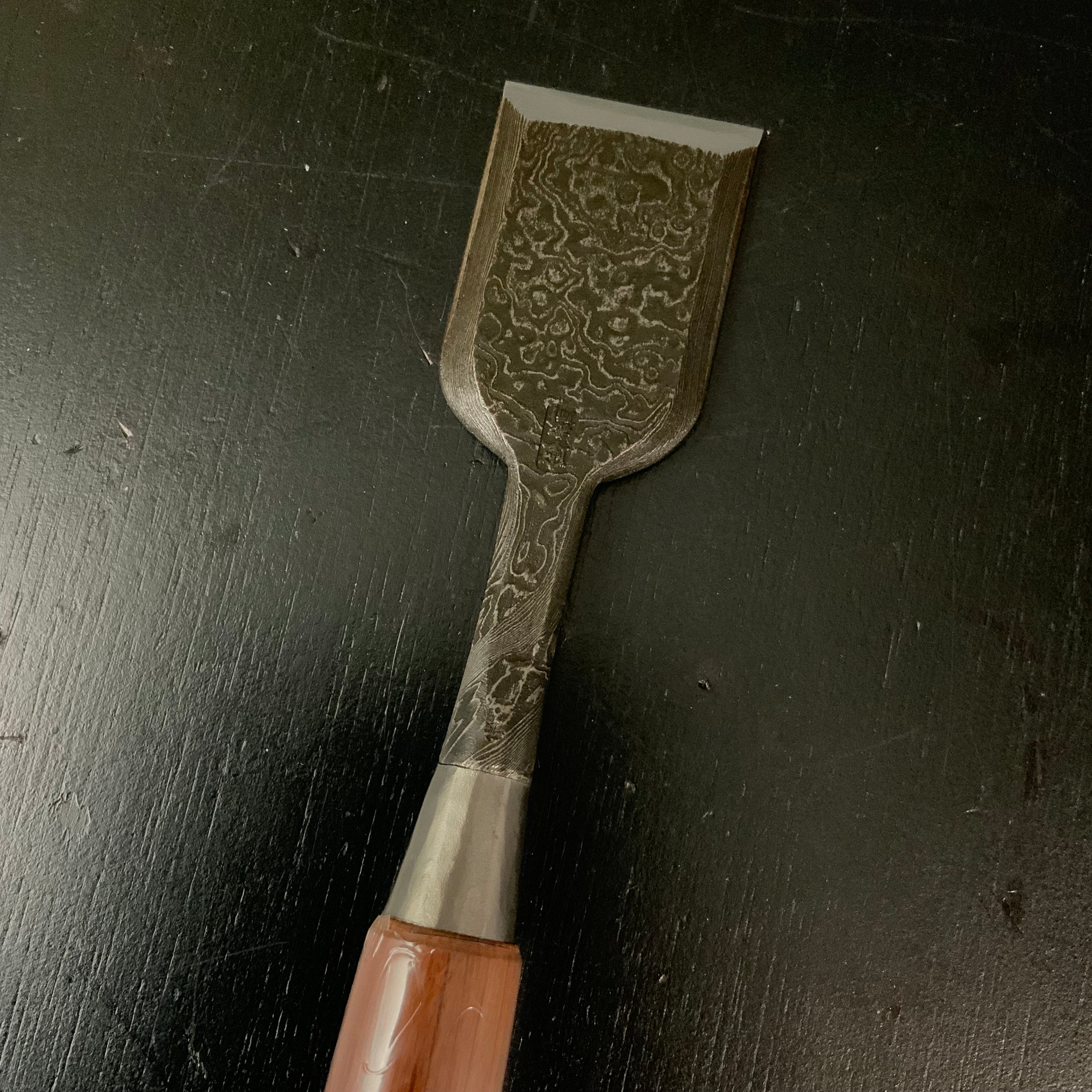 Tasai Mokume Special Bench chisels Red oak handle Double Ura 田斎作 木目 追入鑿 二つ裏 赤樫柄 36,42mm