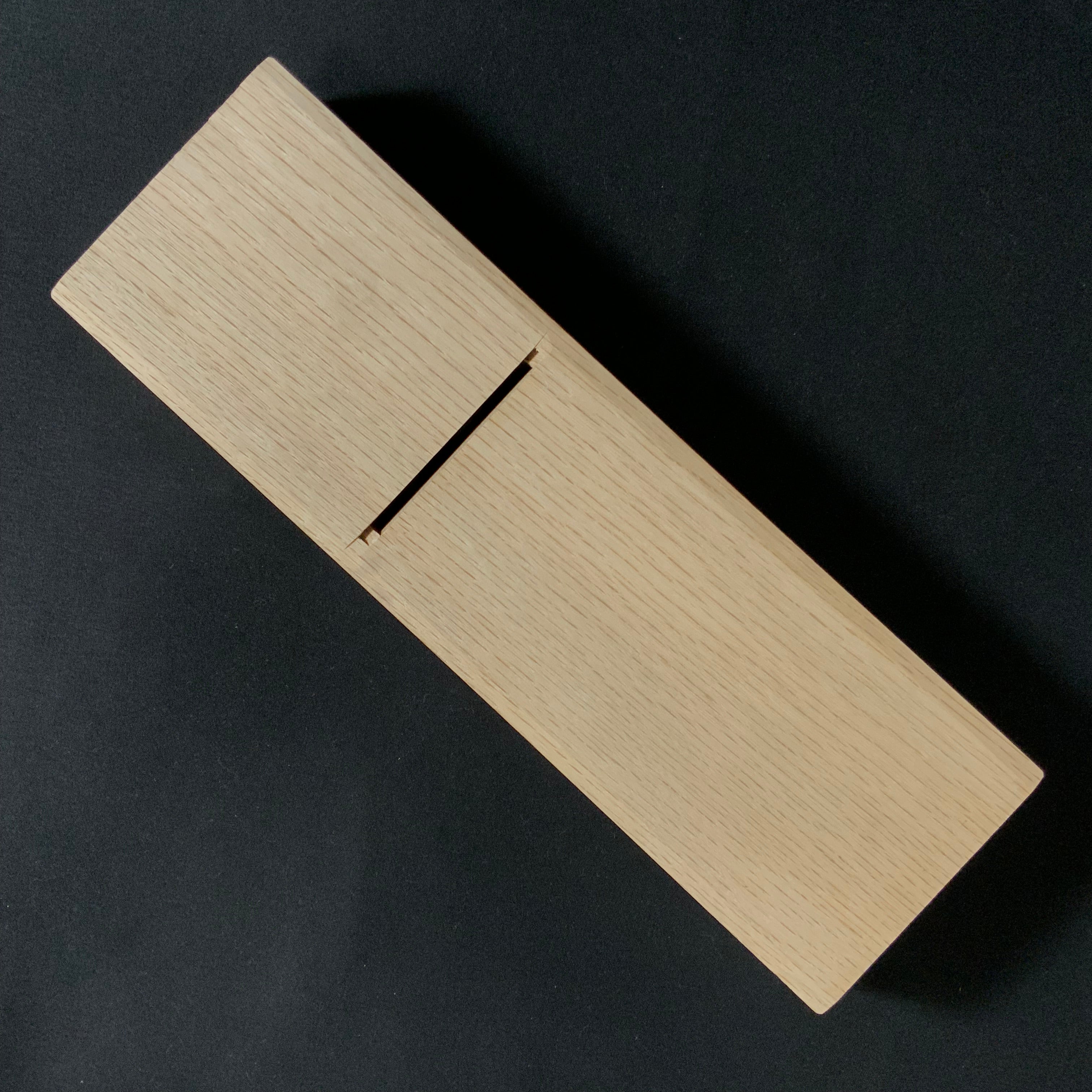 Meigo Ryomou Tsunesaburo Smoothing Plane (Kanna) with Super White steel Mokume 迷悟両忘 常三郎作 木目仕上鉋 青紙スーパー鋼 70mm