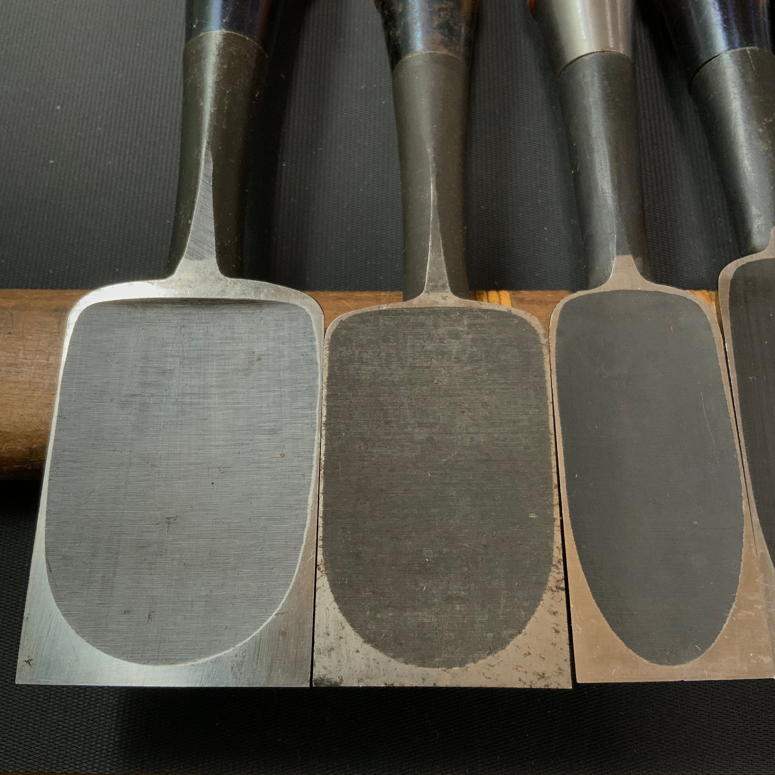 #M144 Mixed set for beginner Bench chisels set by unknown smith バラ鑿合わせ 初心者におすすめ 追入組鑿作者不明