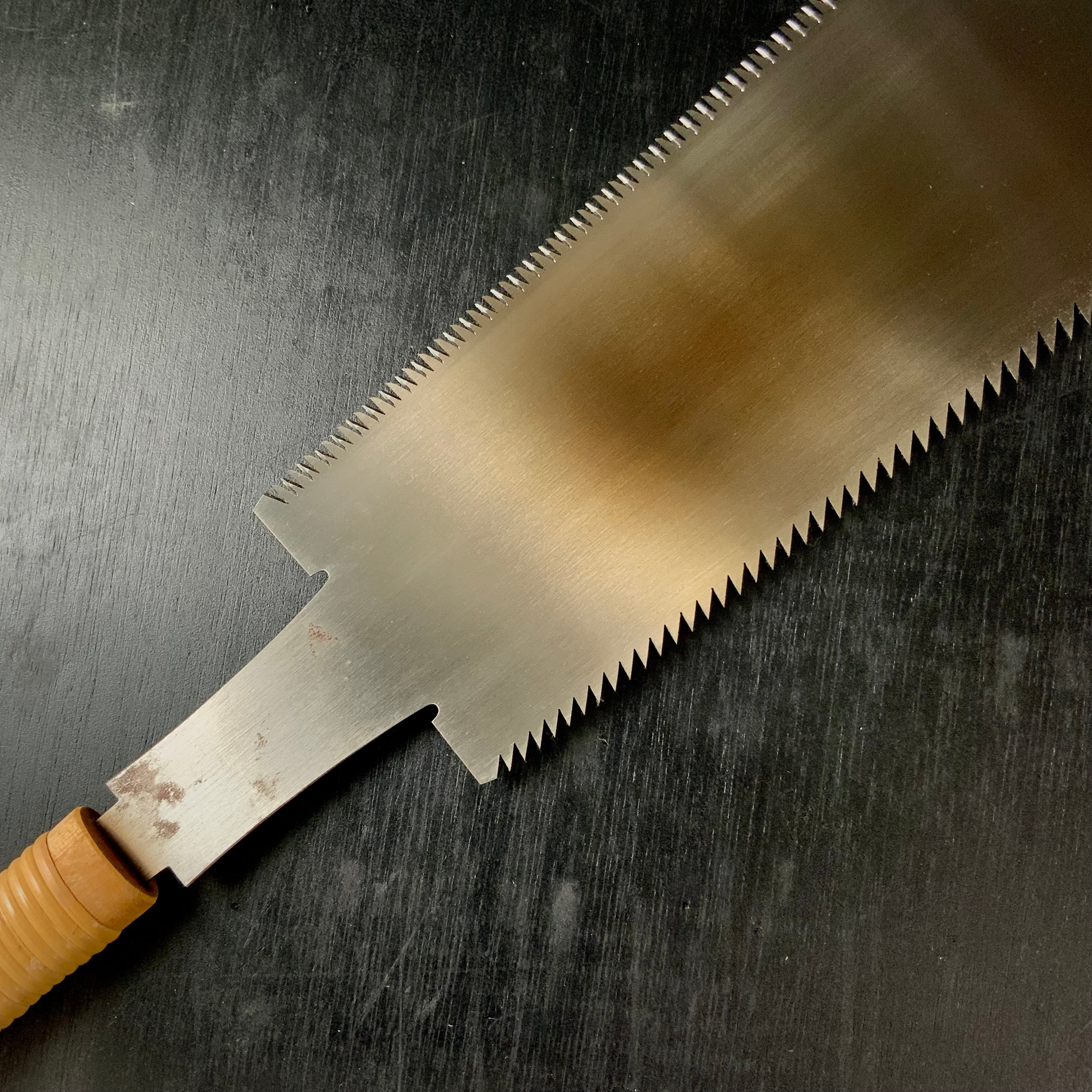 #R57 Double Edge Saw with Eddy Type Handles set by Kurashige 両刃鋸 295mm