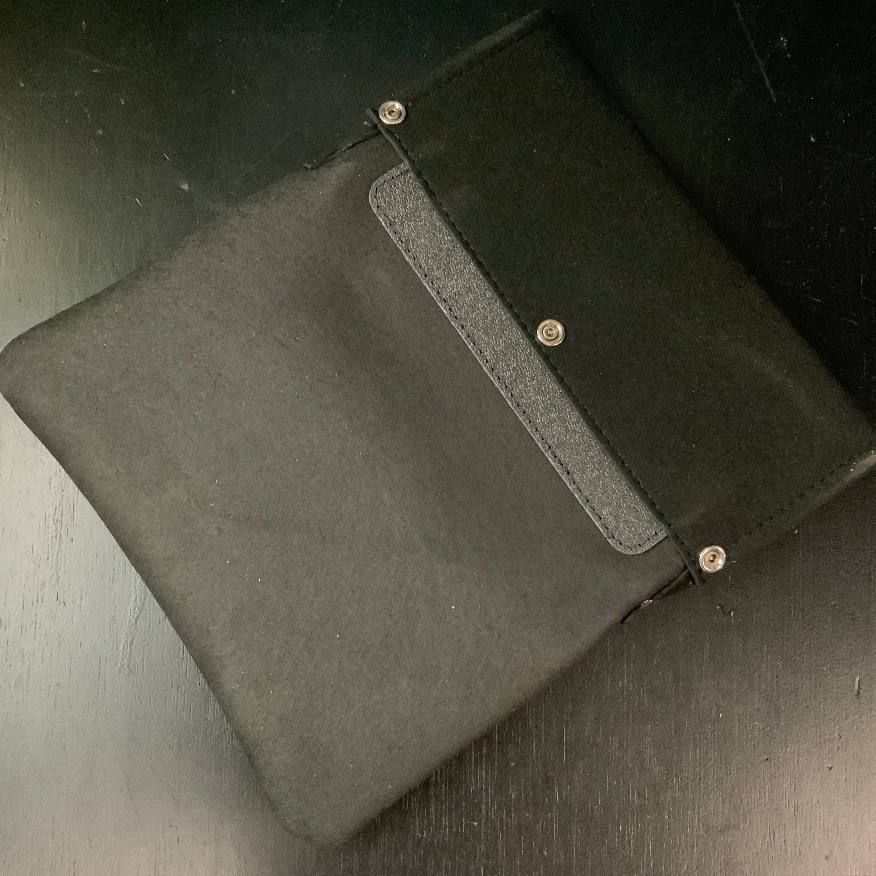 Samurai Black Working Waist Bag Japanese Carpenter  Leather Bag SRBF-6  侍ブラック 大工 腰袋  革製