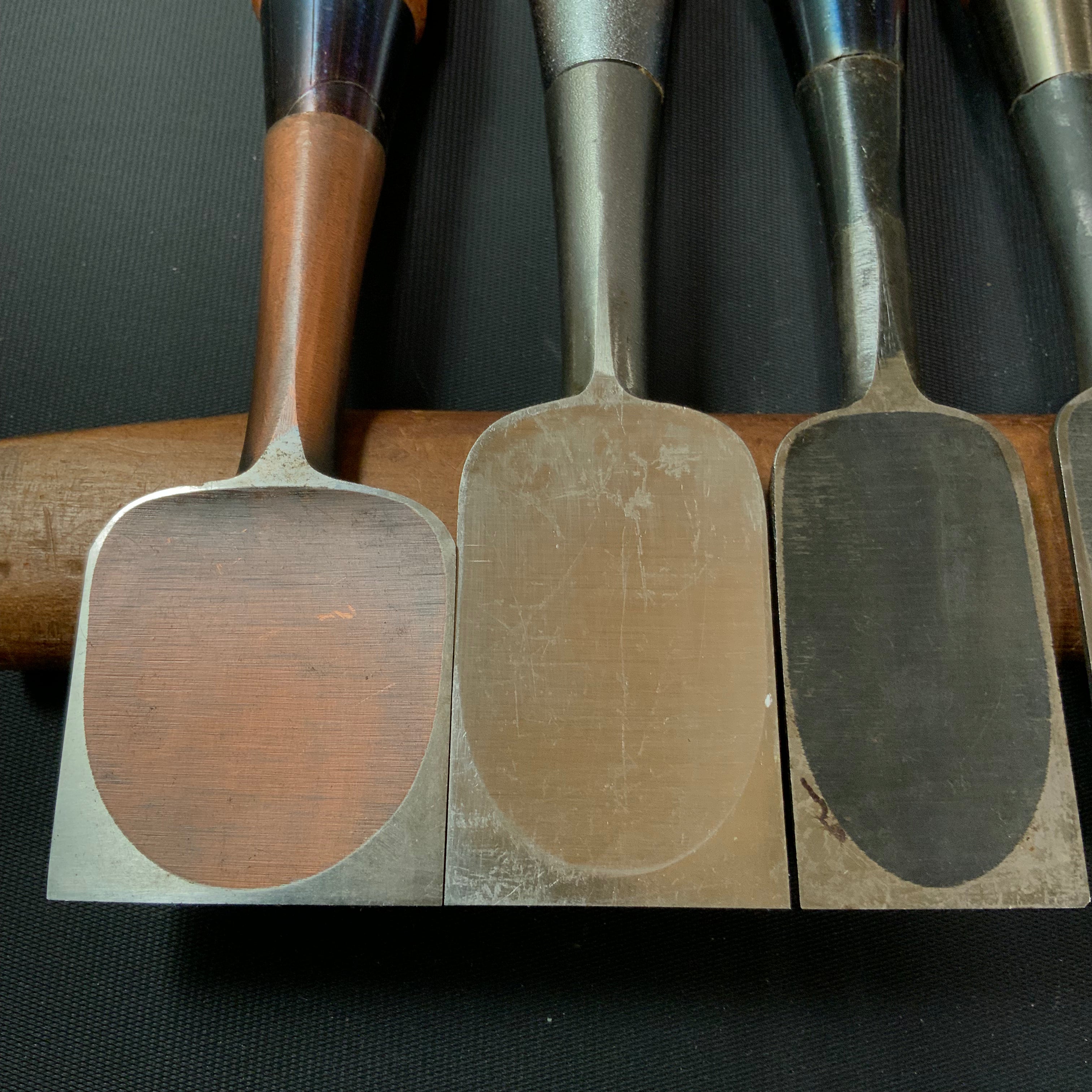 #M140 Mixed set for beginner Bench chisels set by unknown smith バラ鑿合わせ 初心者におすすめ 追入組鑿