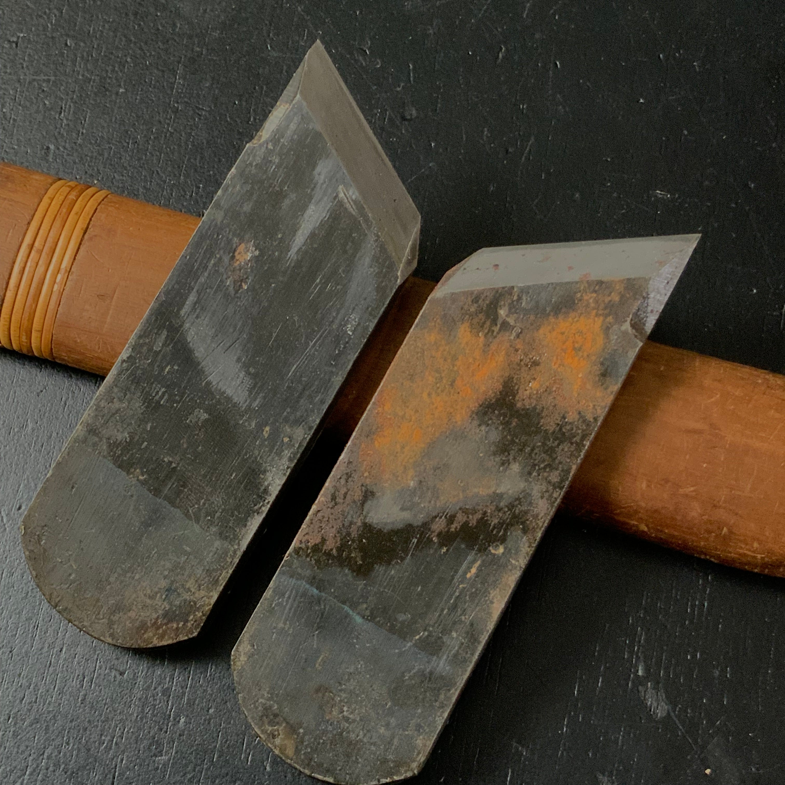 Sadajo Rabbet Planes (Kiwa-Kanna) with Blue steel Left &Right 貞城 際鉋 青紙鋼 本仕込 左右 36mm