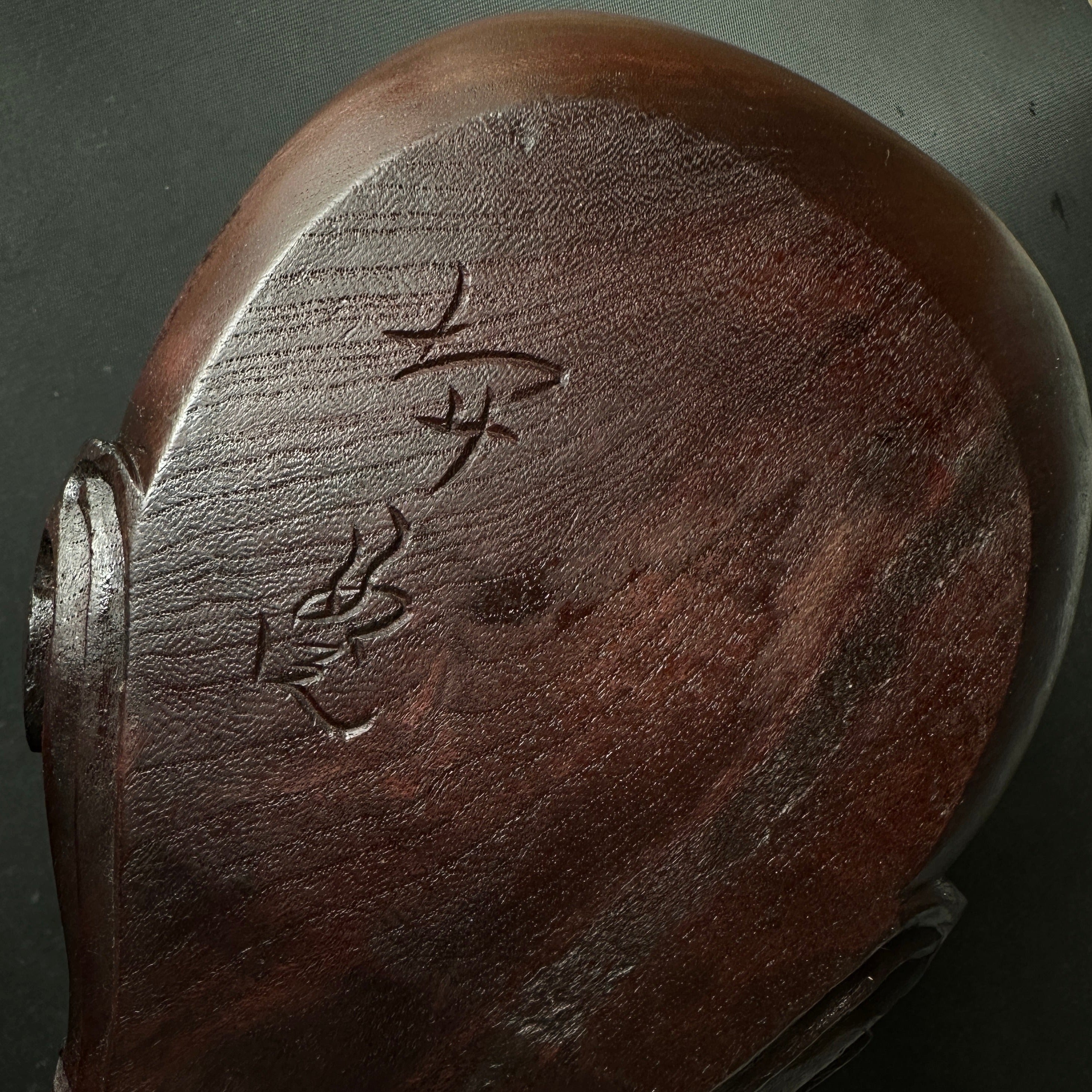 #ST45 Old Stock Japanese Carpenter Ink Pot Traditional Measuring Tools Sumitsubo by Tsubo Toyo 初代坪豊作 墨壺 鶴亀 300mm