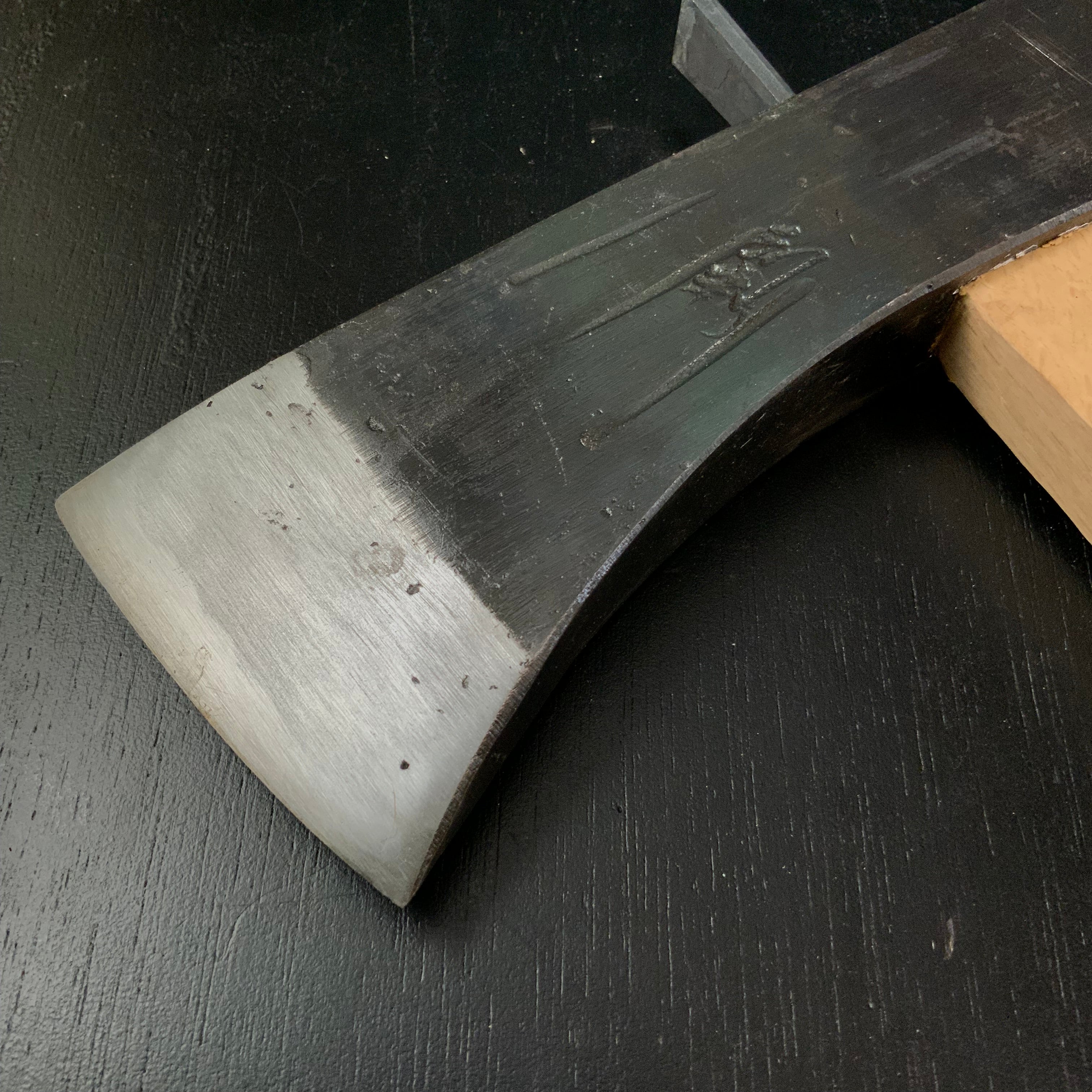 #Mk15 Old stock Japanese Carpenter's Axe 掘出し物 鉞 木割り斧 Masakari