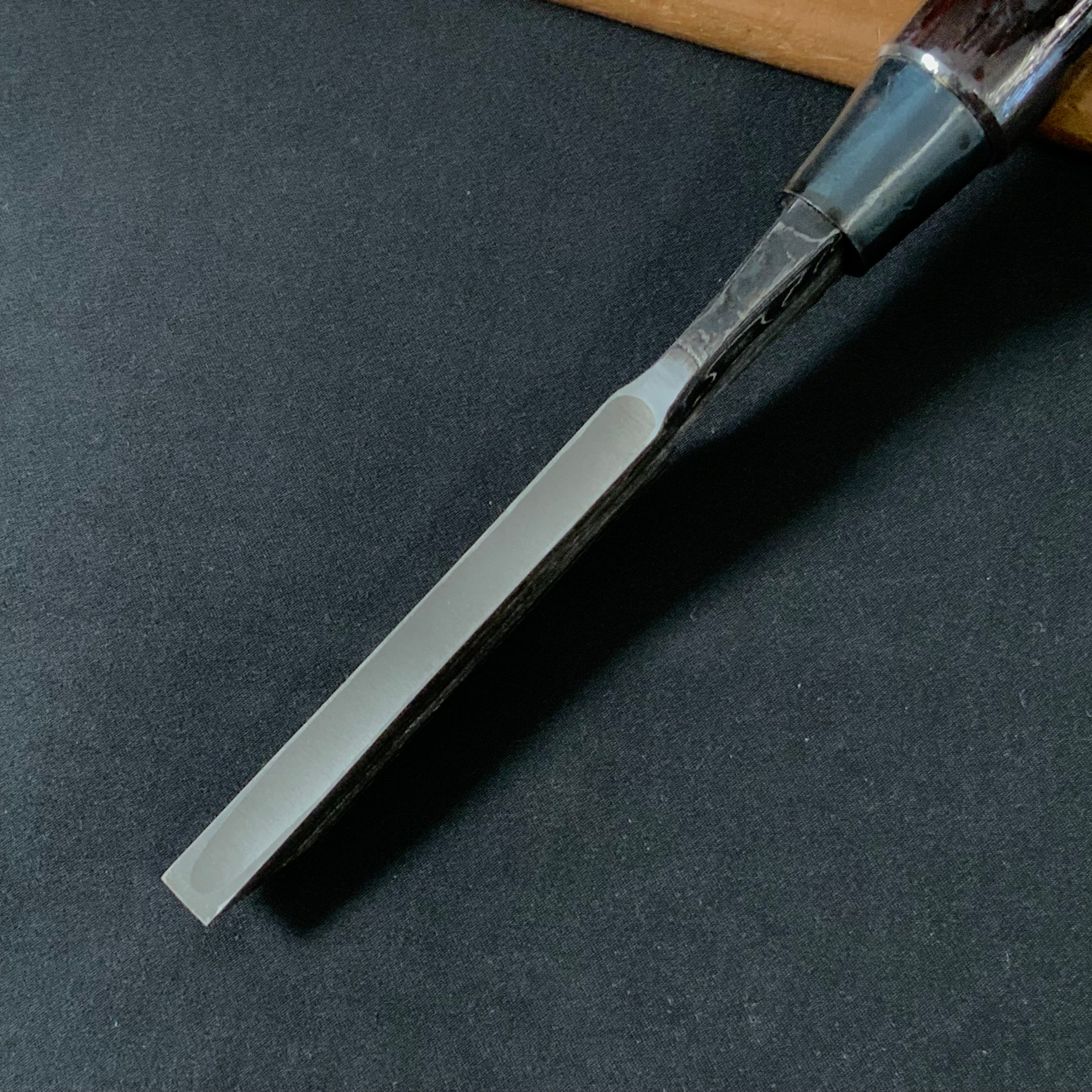 Tasai Mortise chisels with black 田斎作 木目 向待鑿 黒檀柄 9mm