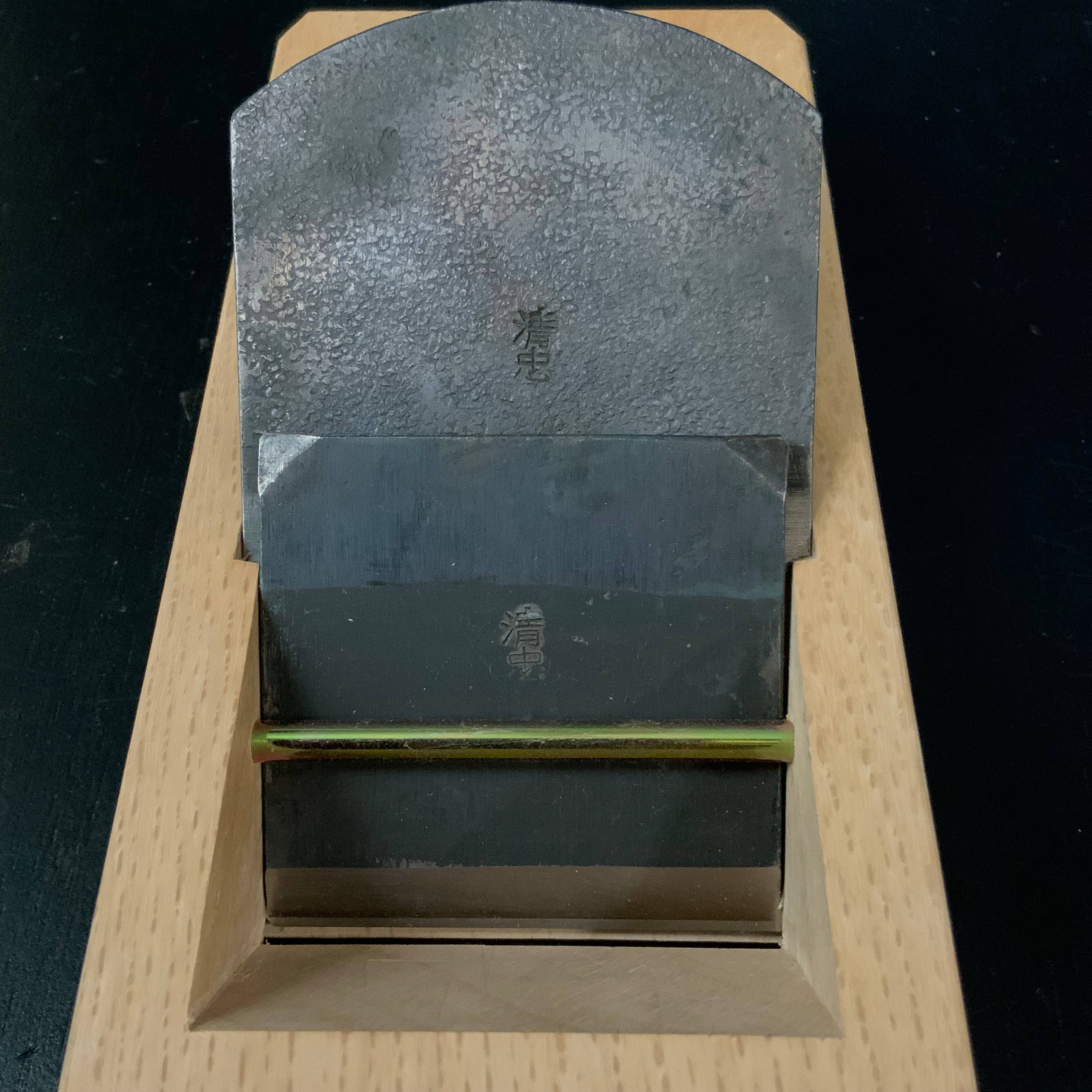 Old stock Kiyotada Smoothing Long body Plane(Kanna) by Suiheiya 掘出し物 清忠 長台鉋 70mm