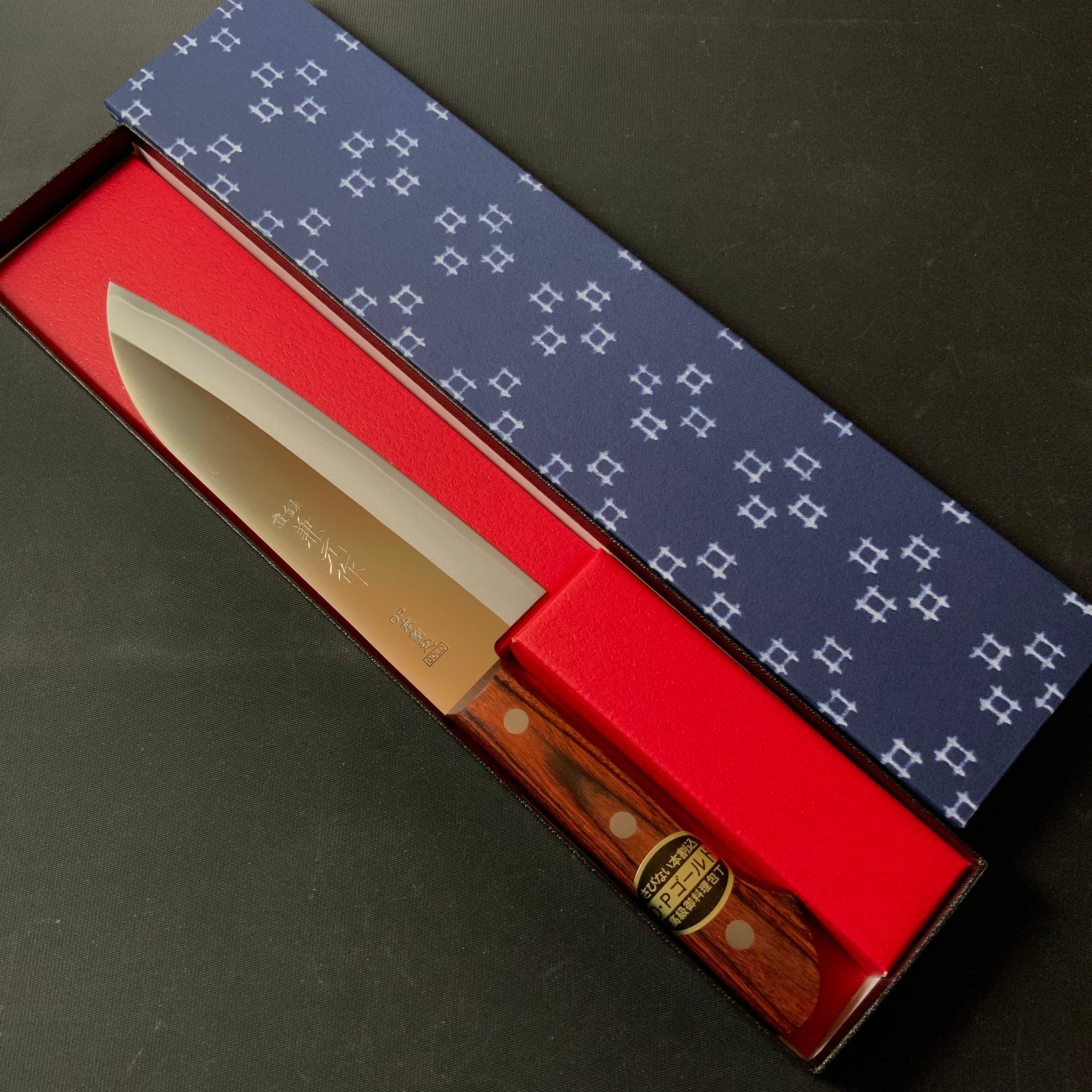 Kanemoto Santoku kitchen knife 兼元 三徳包丁 DPゴールド 170mm