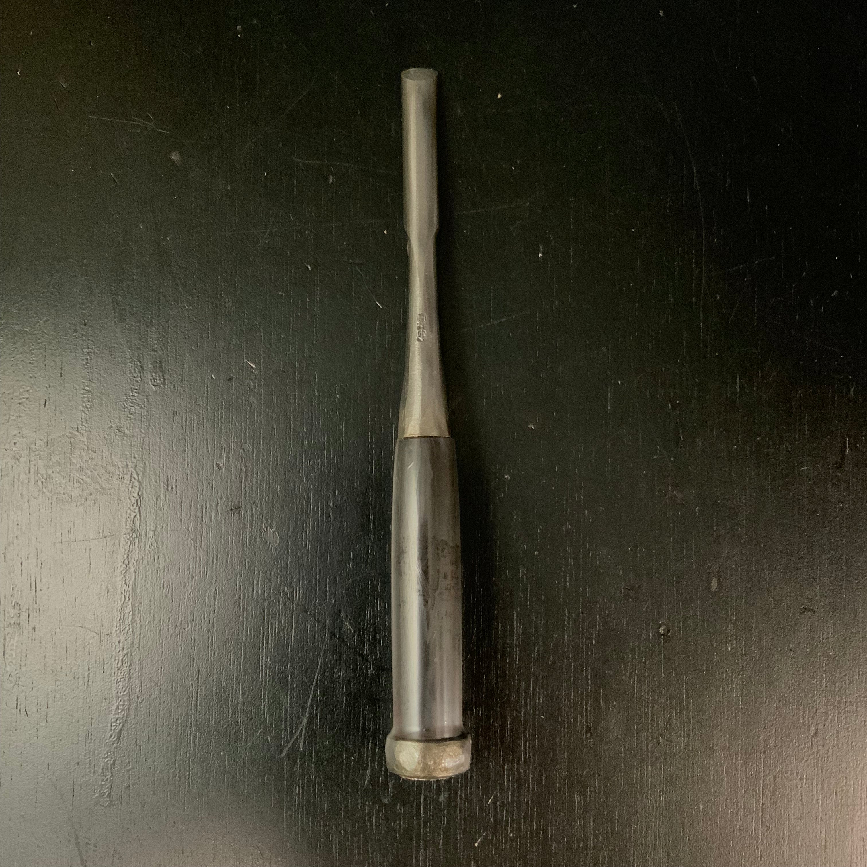 Tasai Special carving chisel with blackwood Handle 田斎作 内丸追入鑿 黒檀柄 12mm uchimaru