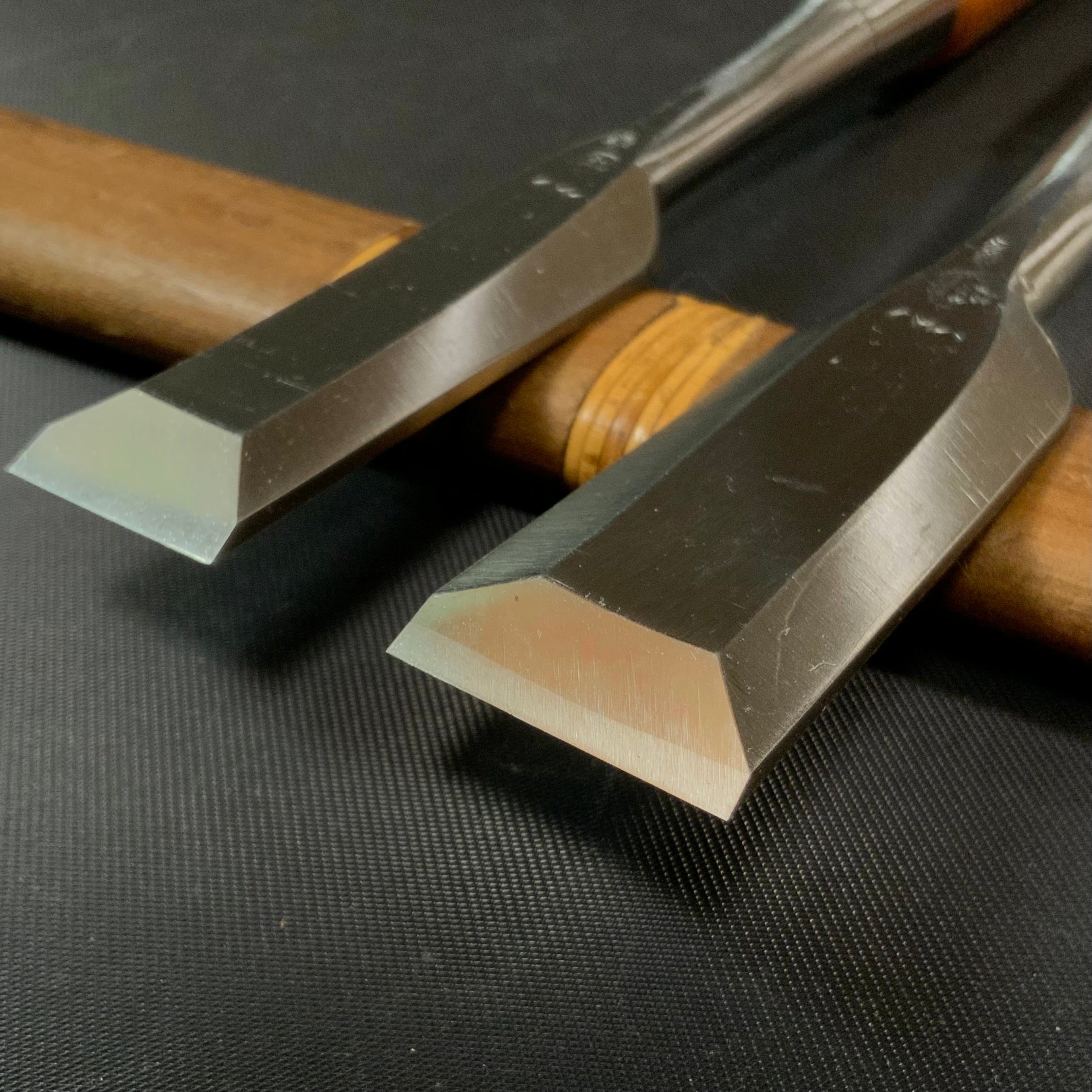 Sukemaru 4th High-Speed Steel Shorter Timber Chisels by Usui Yoshio 四代助丸 碓氷淑郎 ハイス中叩き鑿 Chu-Tatakinomi