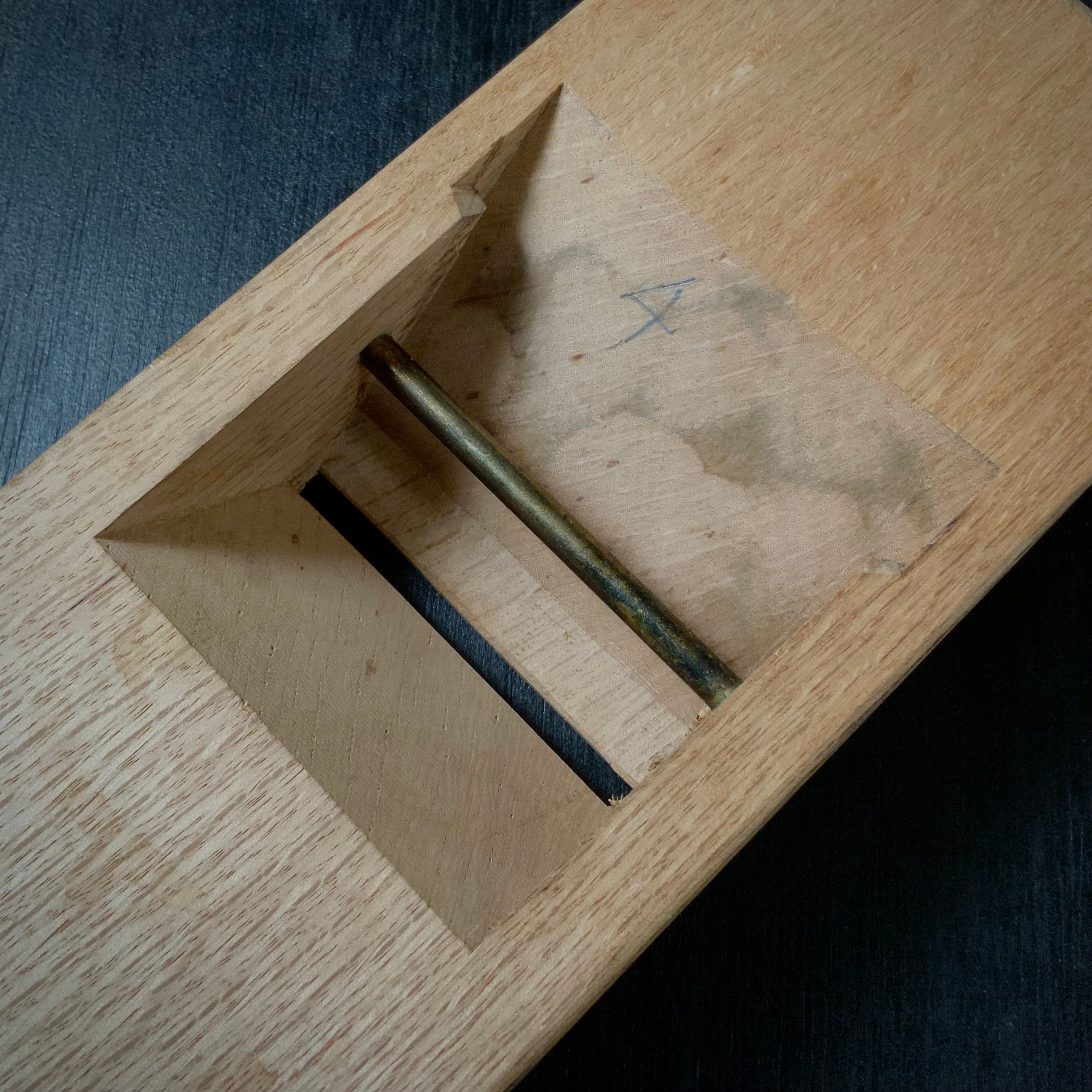 Old stock Masamine Smoothing Plane by Usuikengo 掘出し物 碓氷健吾作 正峯 仕上げ鉋 70mm