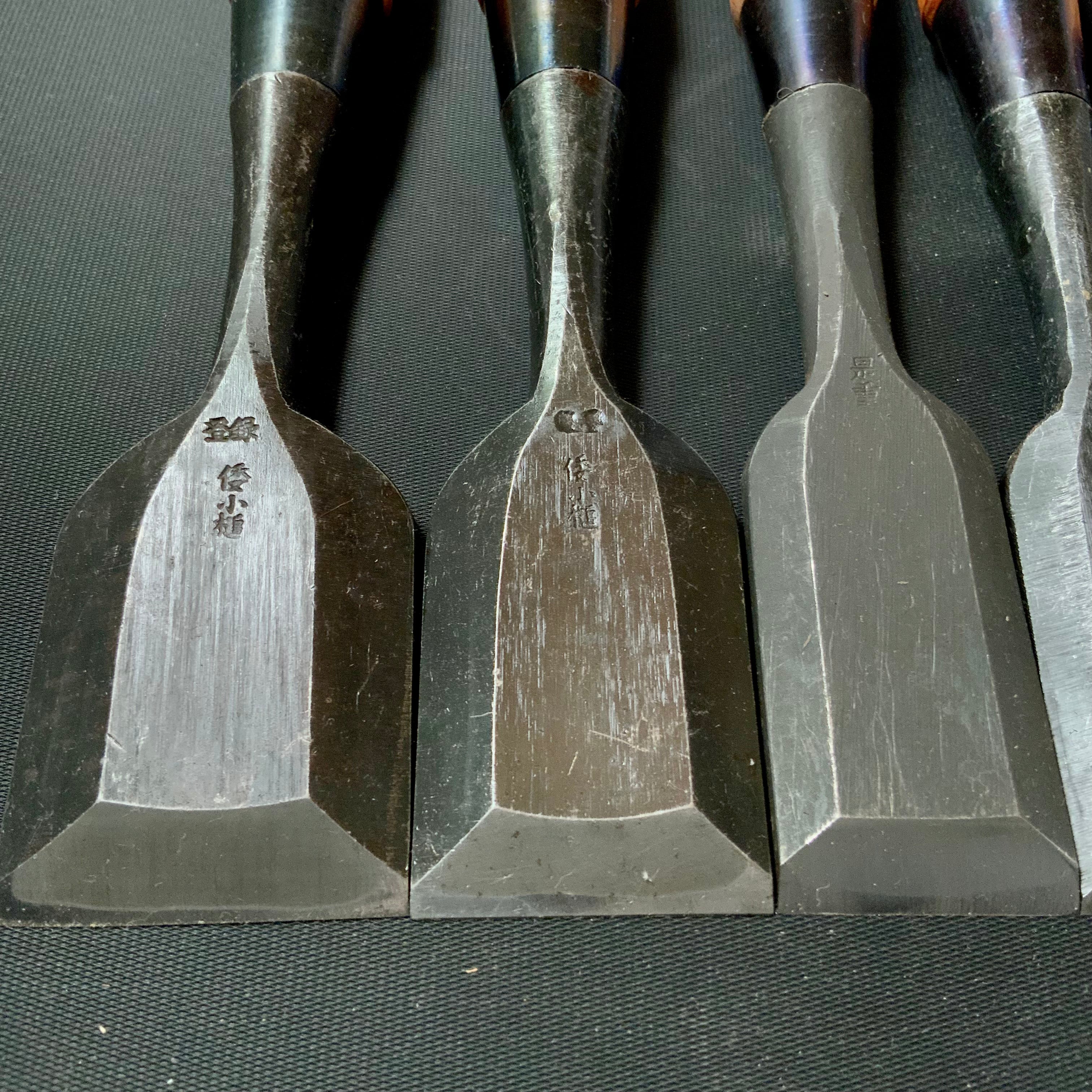 #M150 Mixed set for beginner Bench chisels set by unknown smith バラ鑿合わせ 初心者におすすめ 追入組鑿作者不明