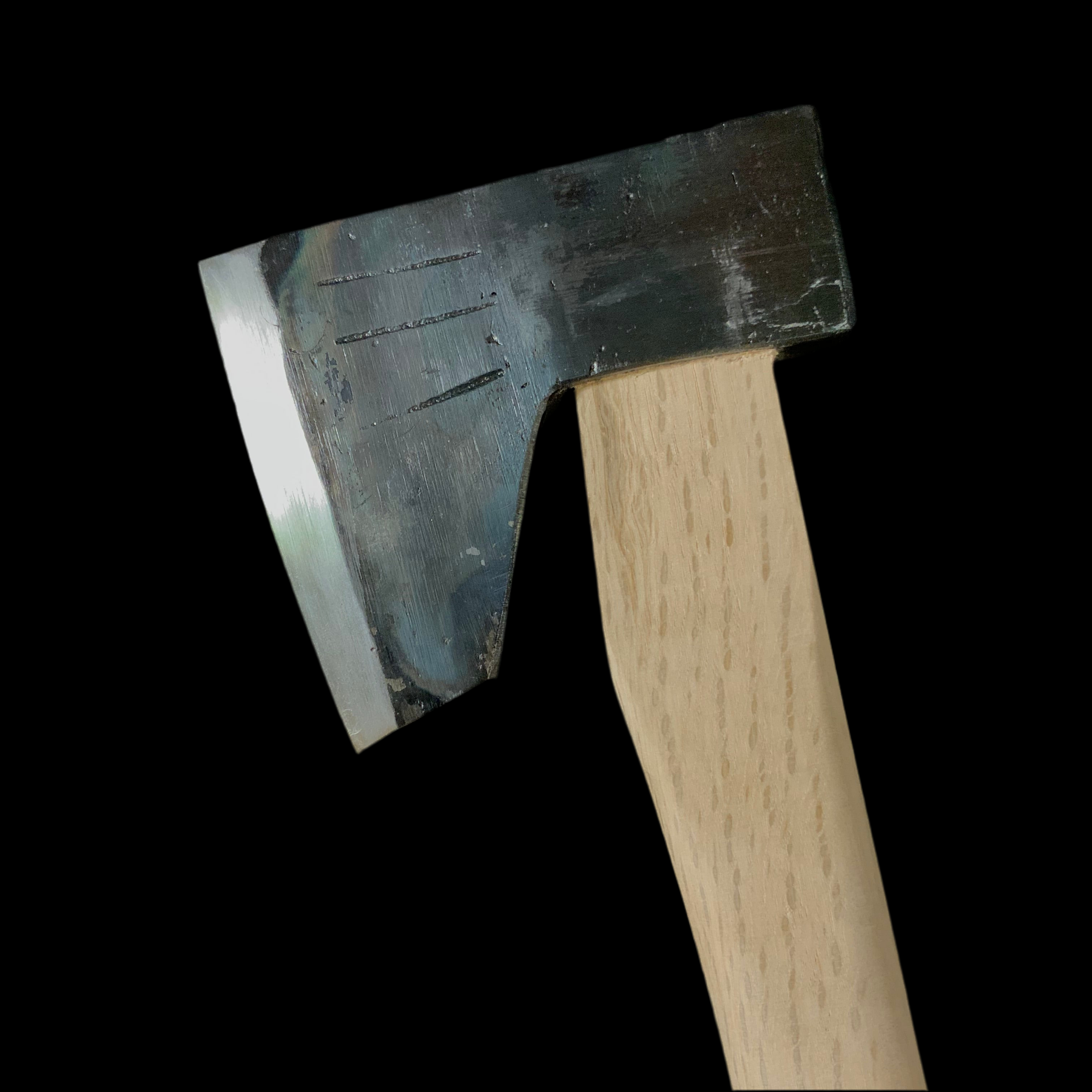 全鋼銀杏型手斧 500g 柄付 All steel ginnan-shaped Japanese Carpenter's Axe with handle