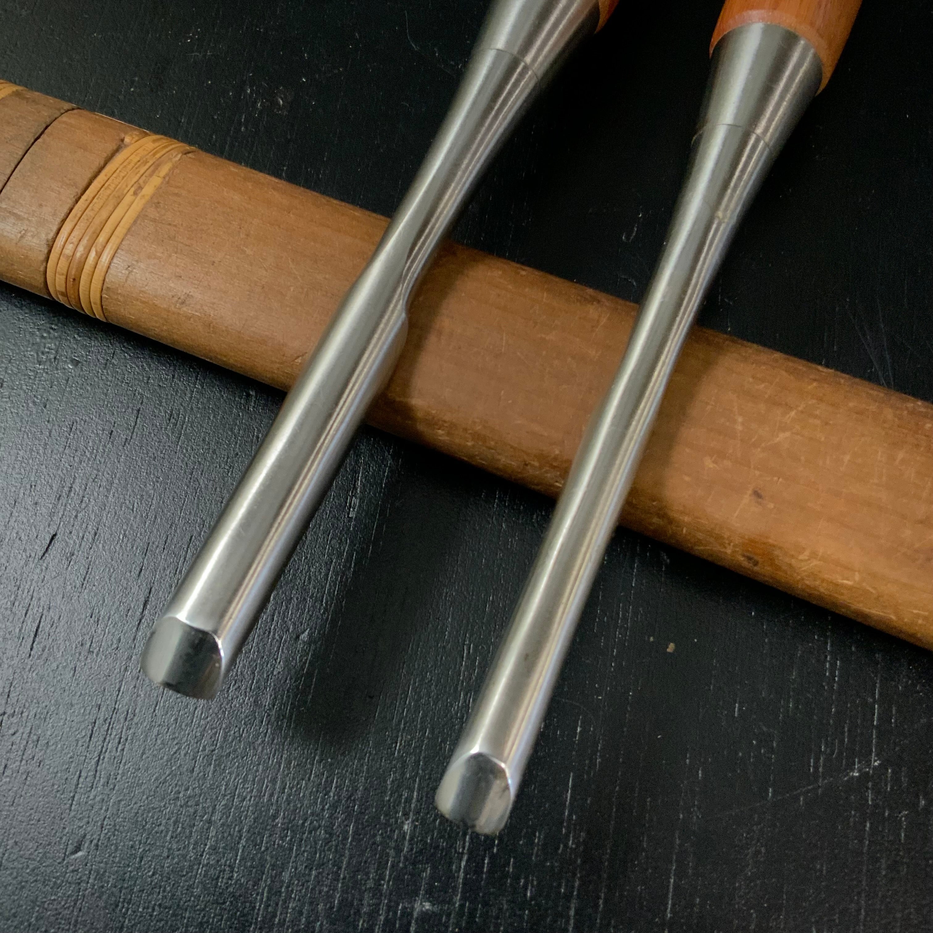 Sukemaru High-Speed Steel Uchimarunomi chisels set 助丸 ハイス 外丸鑿 Uchimarunomi 9mm,12mm
