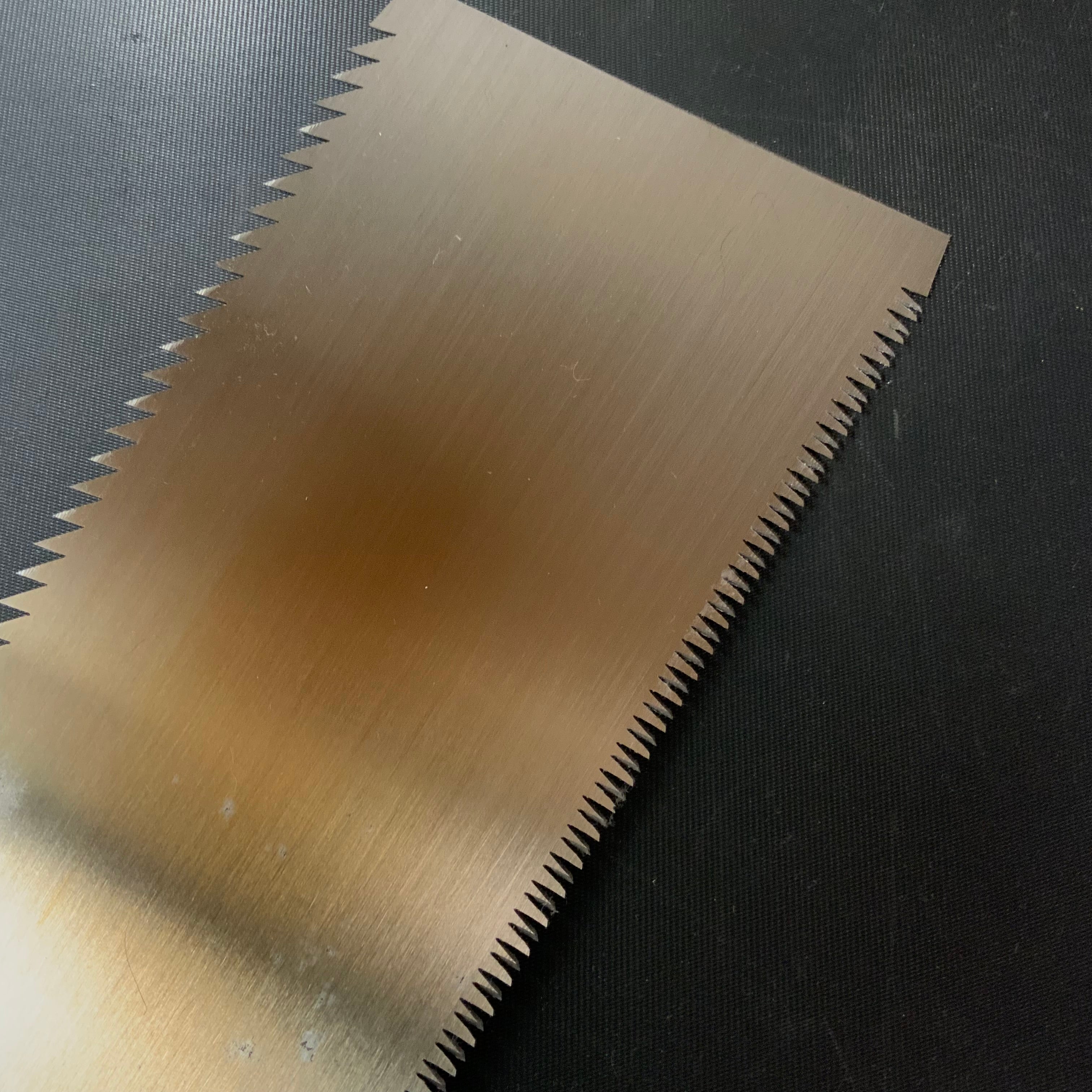 #R49 Ready to use! Old stock Double Edge Saw with Eddy Type Handles set by Kurashige 直ぐ使い 倉重栄助 目立 渦巻き柄 両刃鋸 270mm