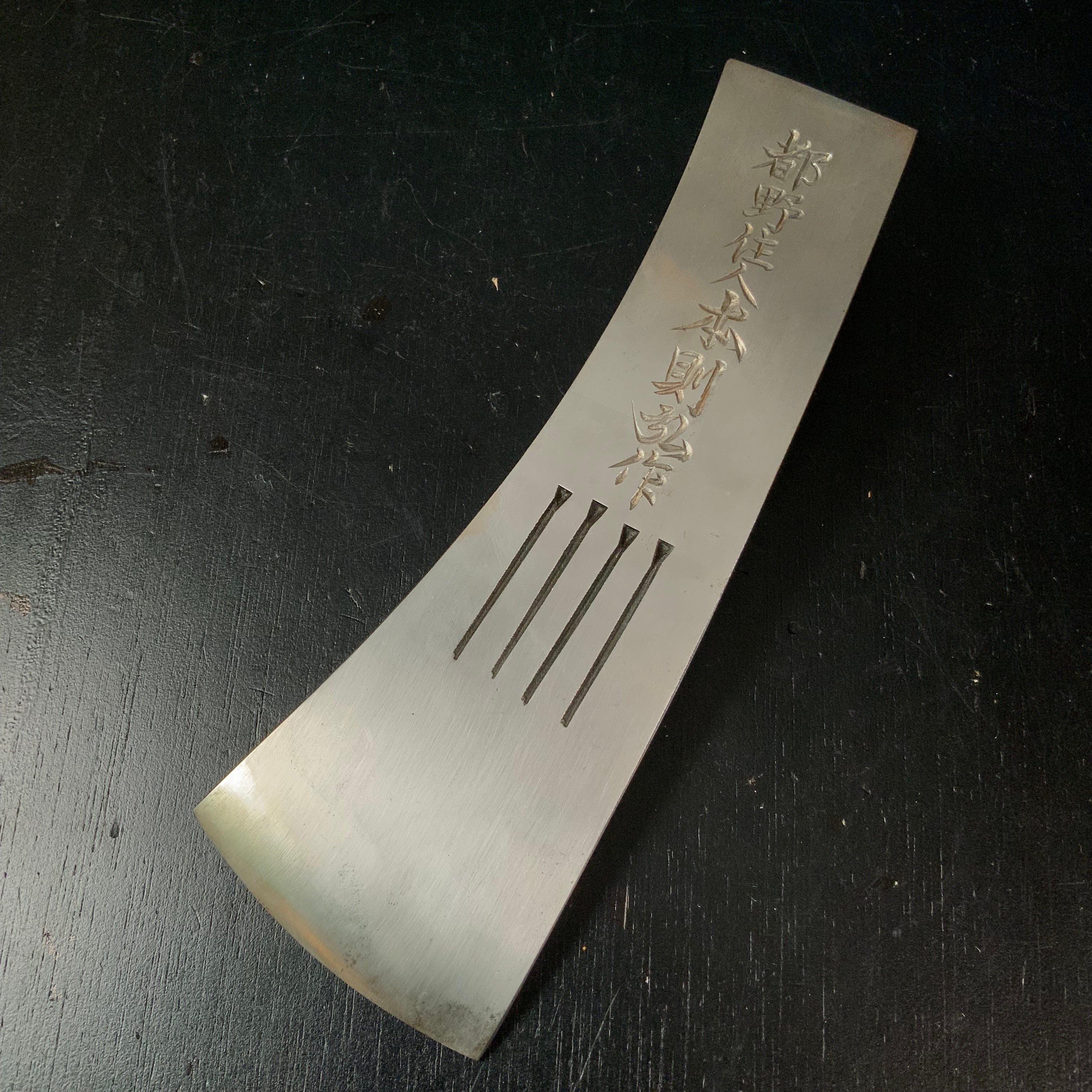 Old stock Honsokuhiro Japanese Carpenter's Axe head Nekiriono 掘出物 本則弘作 大工鉞 刃のみ 根切斧 Masakari