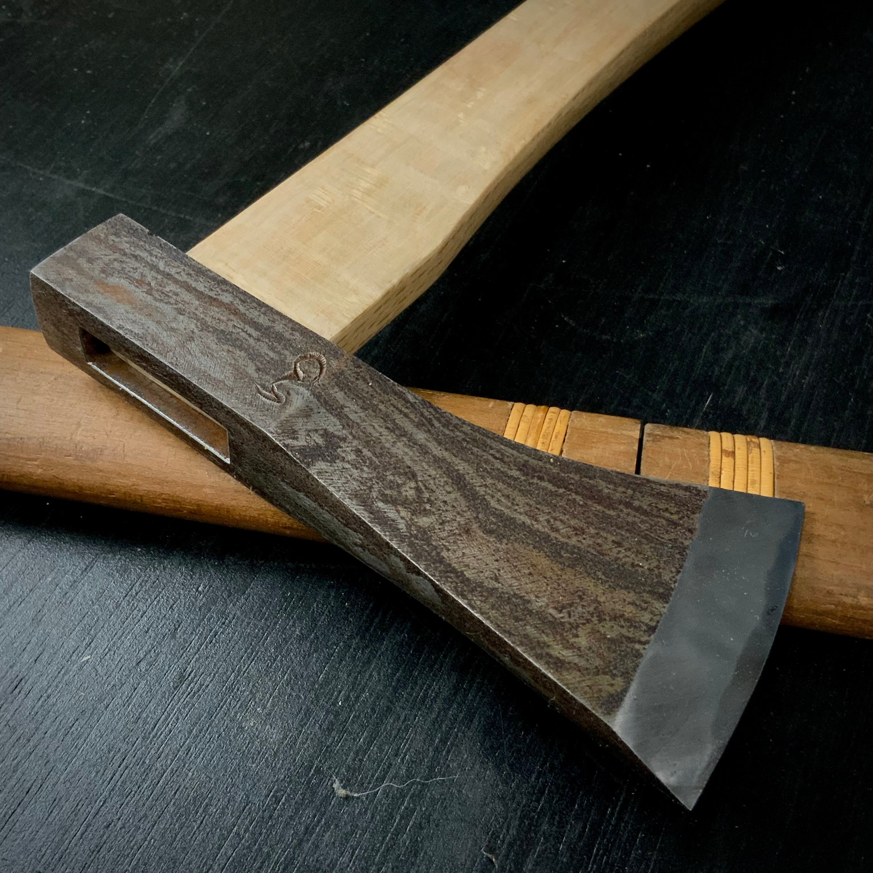 『ERLI』 Sozen Japanese Carpenter's Axe 『而立』 素全作 小型鉞 木割り斧 Masakari