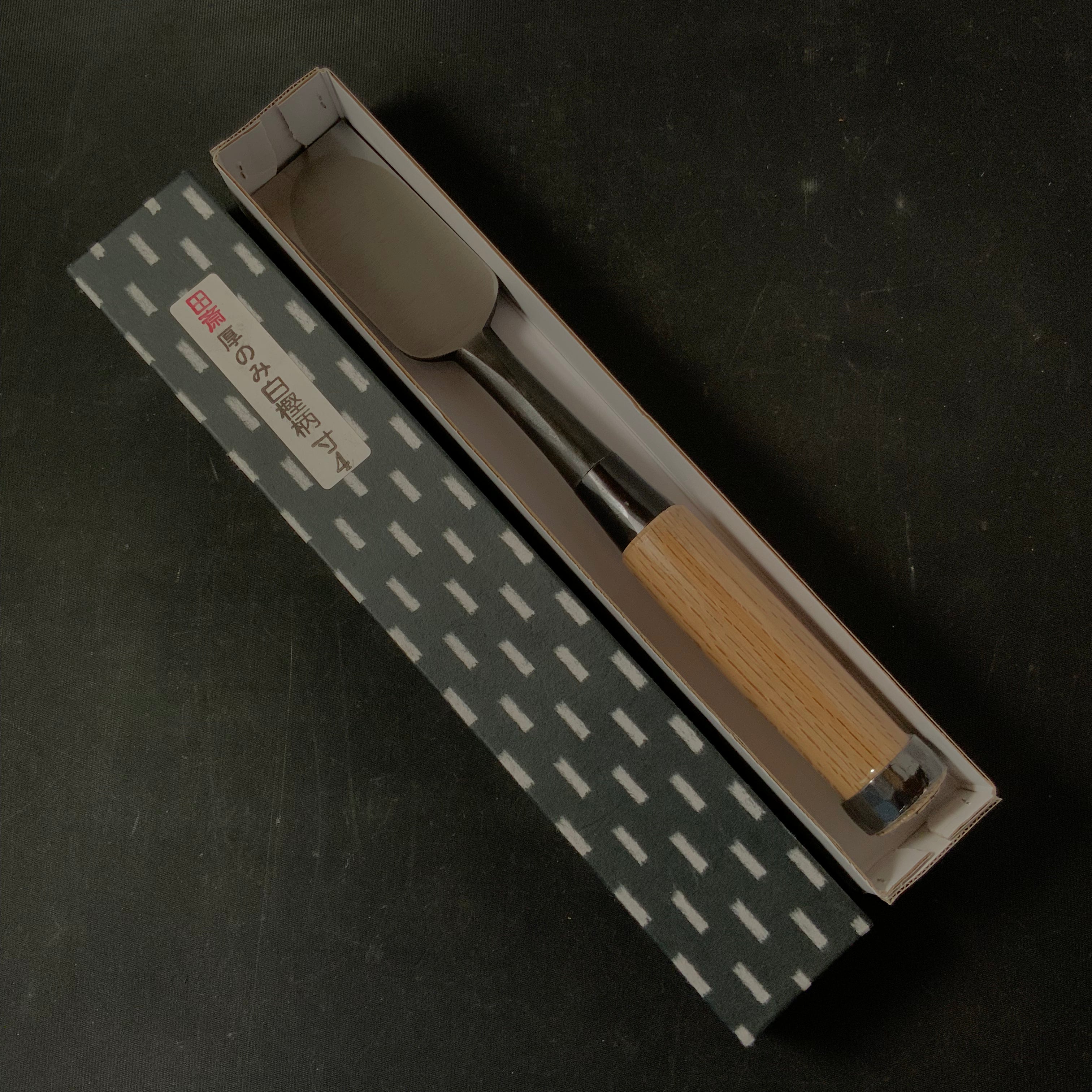 Tasai Timber chisels (Tatakinomi) with blue steel 田斎 黒仕上げ 叩鑿 42mm