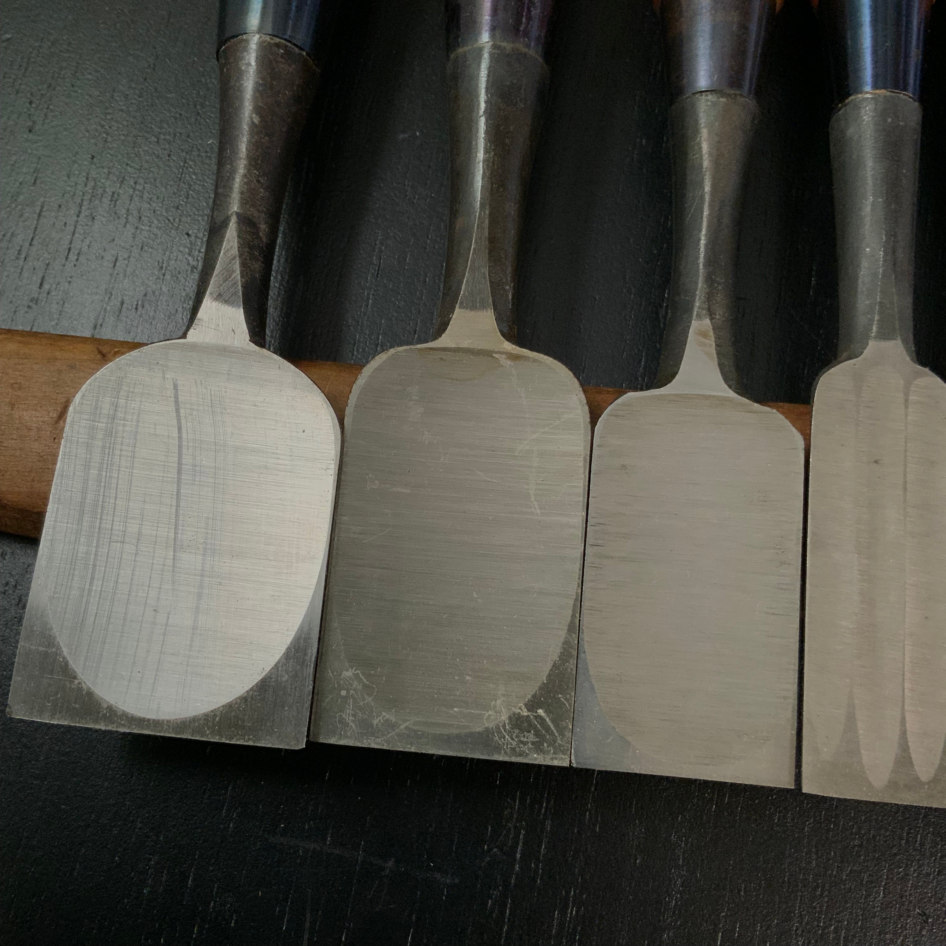 #M173 Mixed Bench chisels set by unknown バラ鑿合わせ 追入れ組鑿 10本組 作者不明