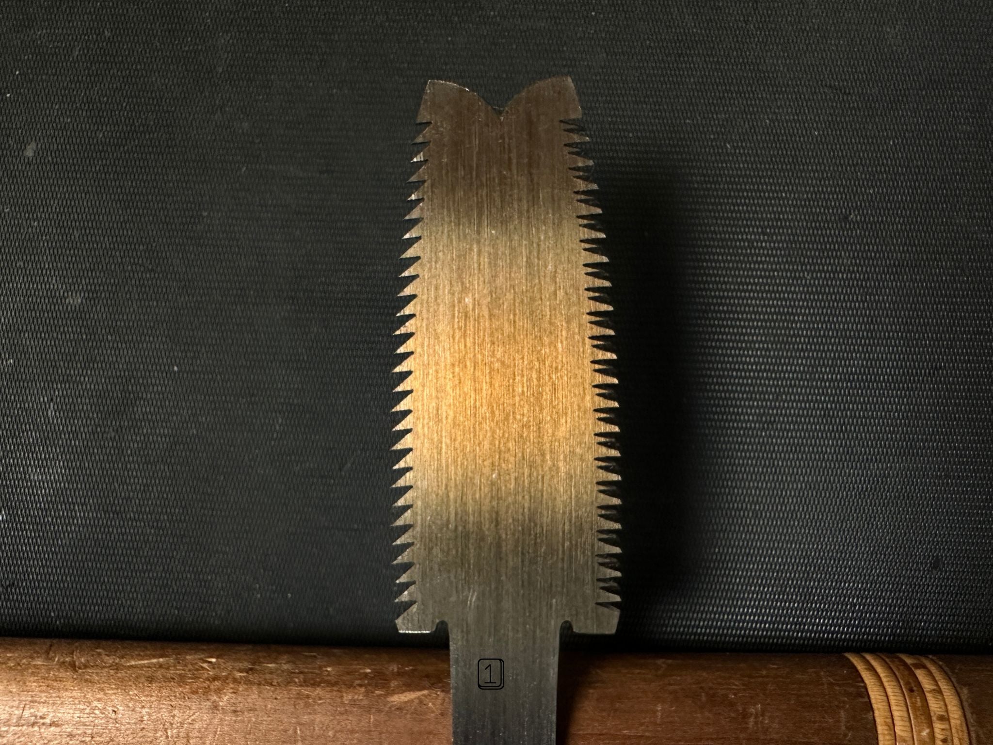 Old stock Ready to use Azebiki(Tomomitsu) Nokogiri Hand made saw 掘出し物 目立て済み 畔挽き鋸 60mm