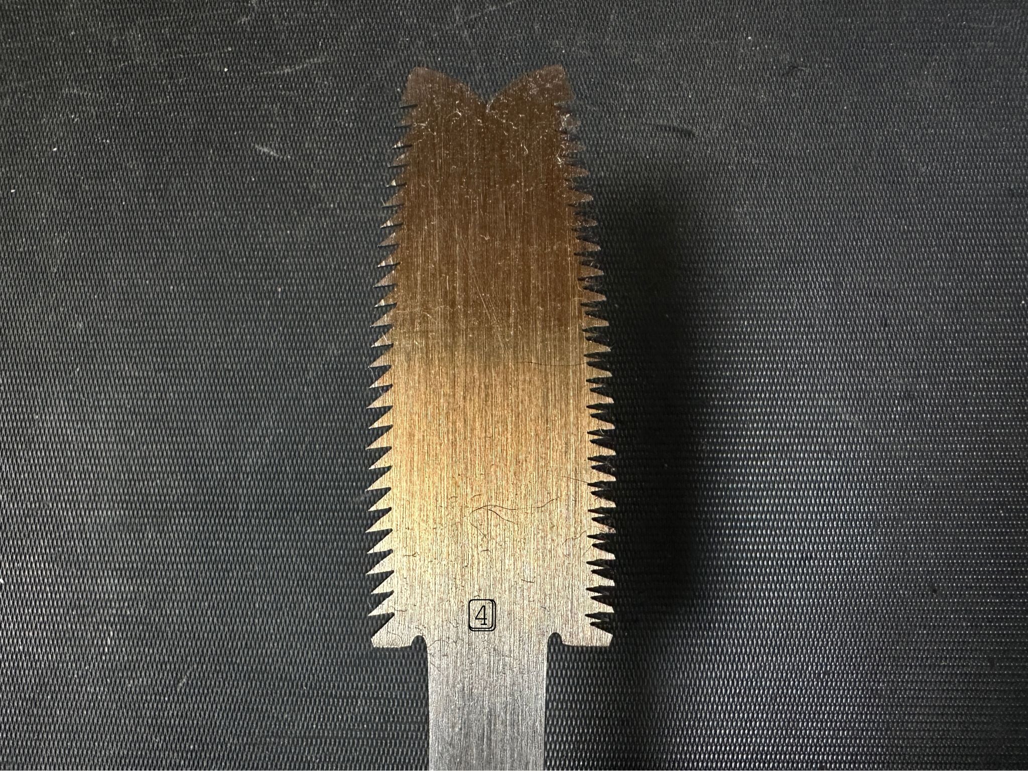 Old stock Ready to use Azebiki(Tomomitsu) Nokogiri Hand made saw 掘出し物 目立て済み 畔挽き鋸 60mm