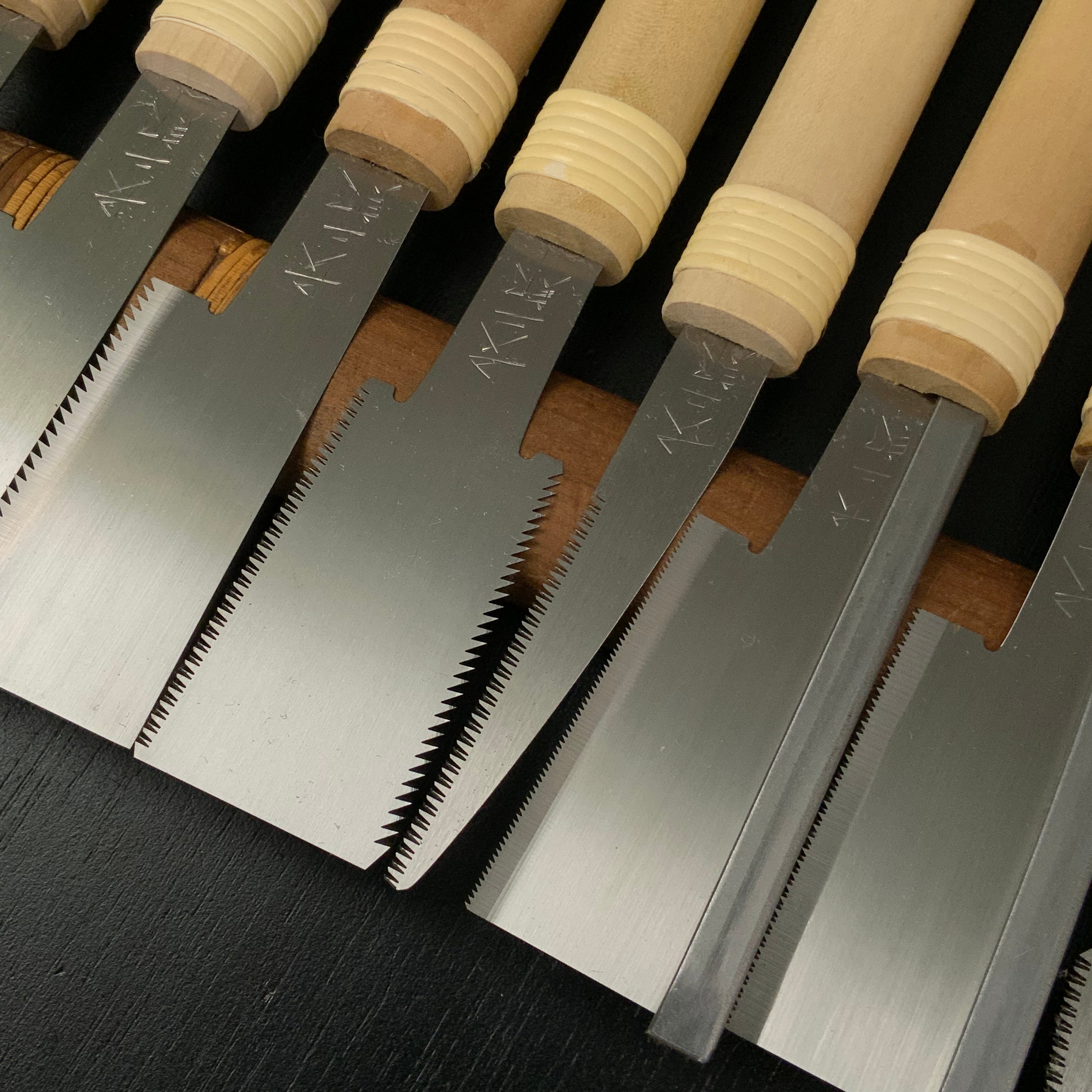 Ready to use Chojiro Mini Japanese Saw set 長二郎 目立て済み ミニ鋸10本セット