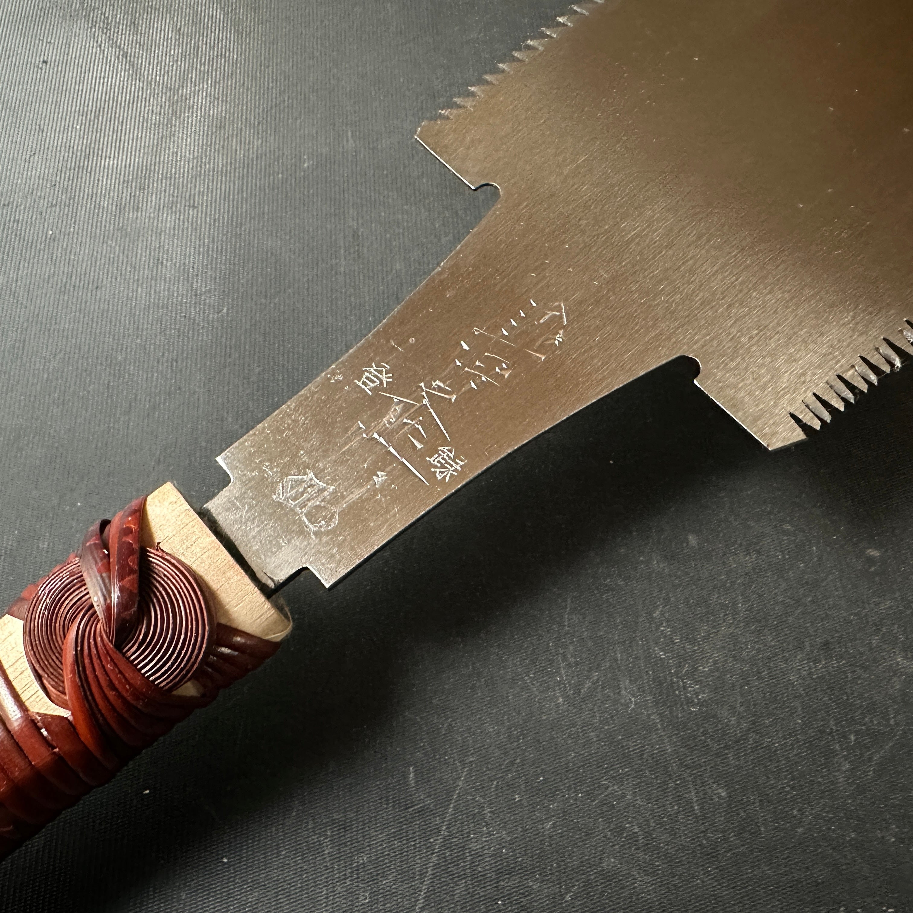 #60 長勝両刃鋸 渦巻きハンドル付き 堅木用 長勝鋸 両刃鋸 渦巻き柄 広葉材用 270mm