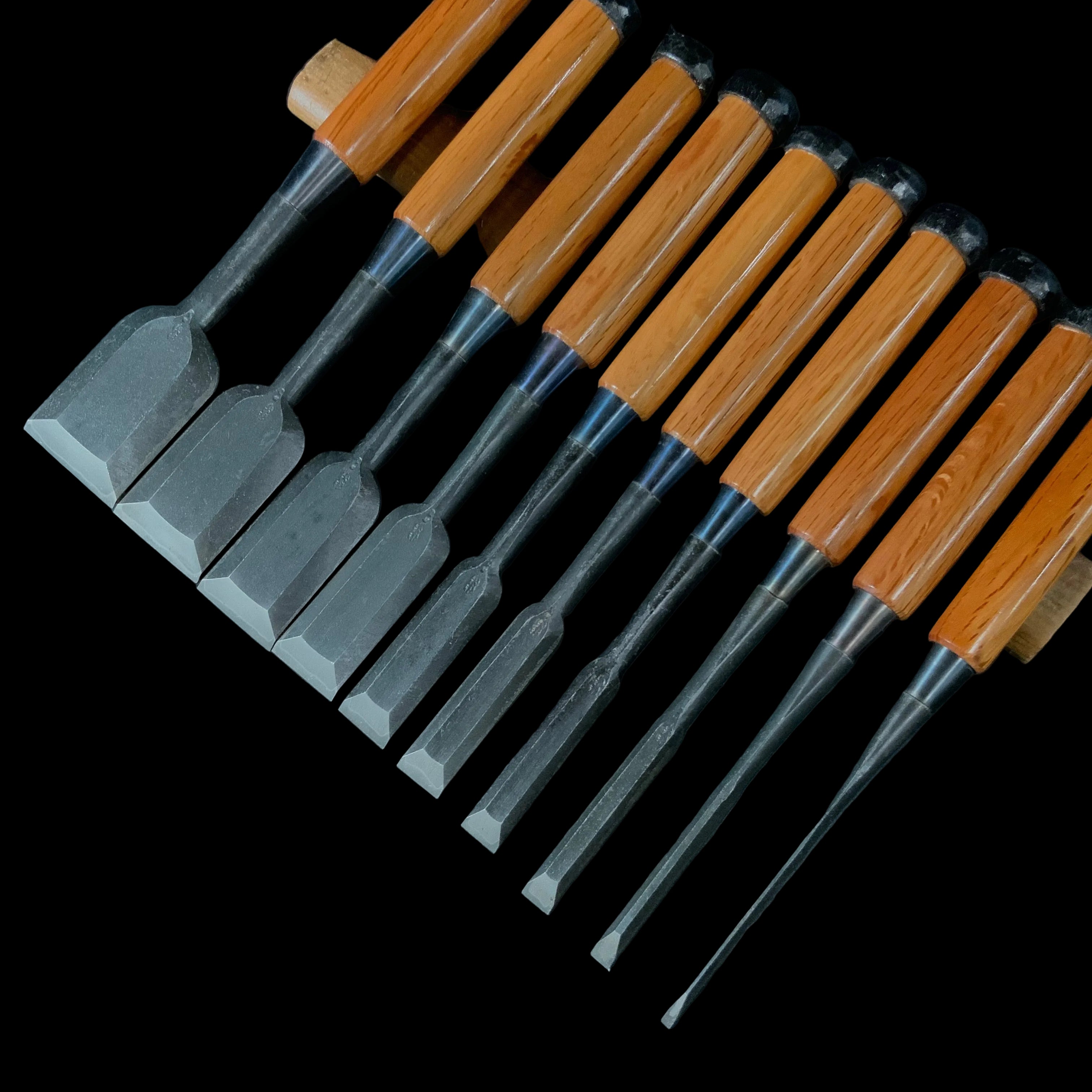 二代目左久作 追入組鑿 Hidari Hisasaku 2nd Vintage Bench chisels set