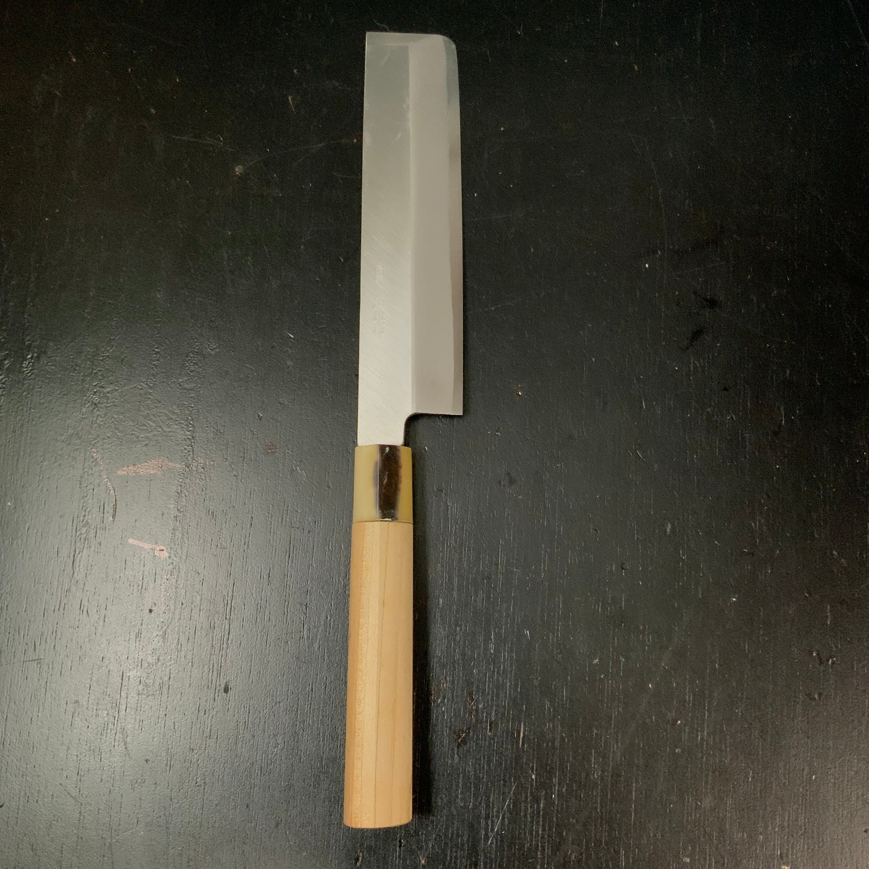 Tadao thin blade kitchen knife traditional Japanese style 忠雄 薄刃 和式庖丁 180mm