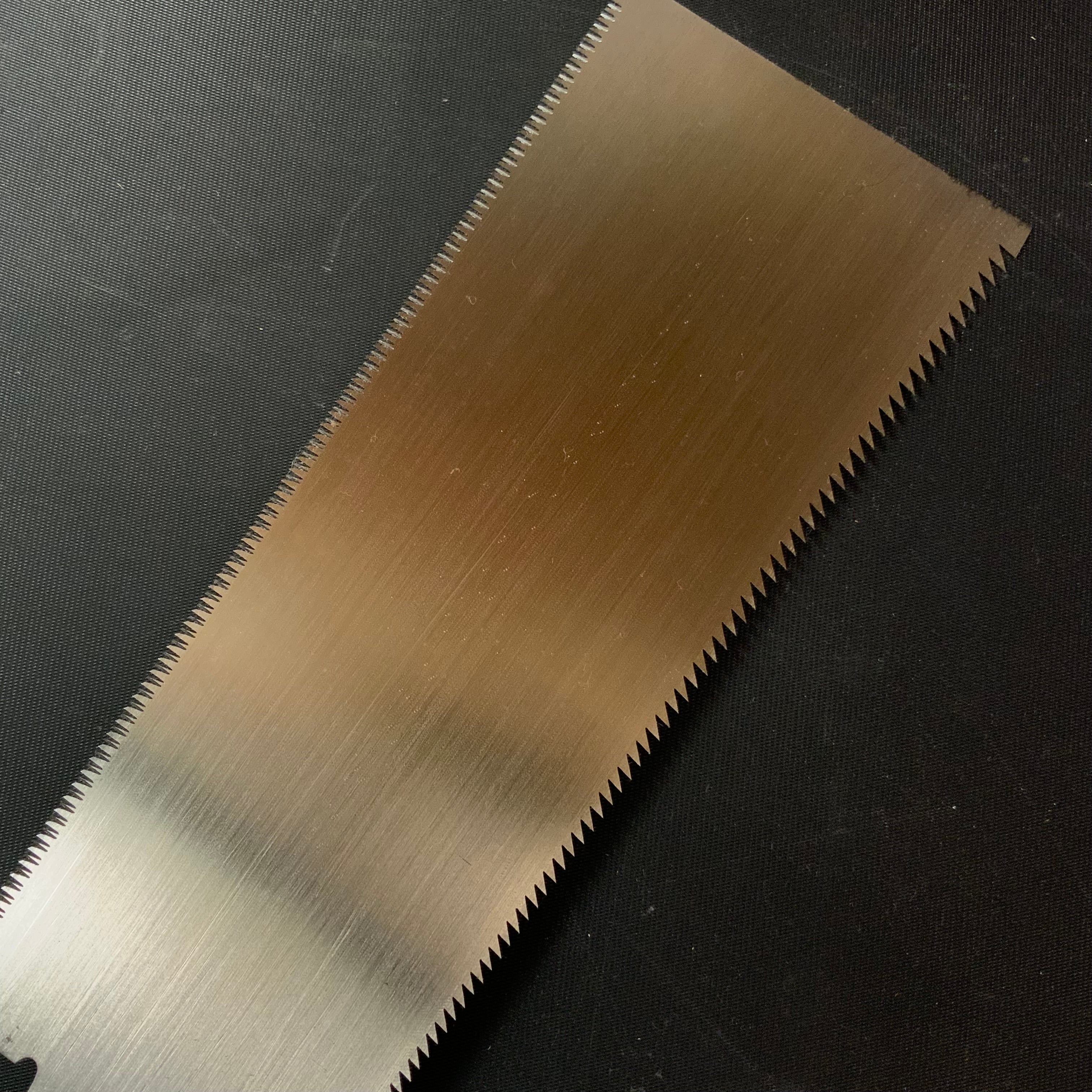 #R39 Ready to use! Old stock Double Edge Saw with Eddy Type Handles set by Kurashige 直ぐ使い 倉重栄助 目立 渦巻き柄 両刃鋸 210mm