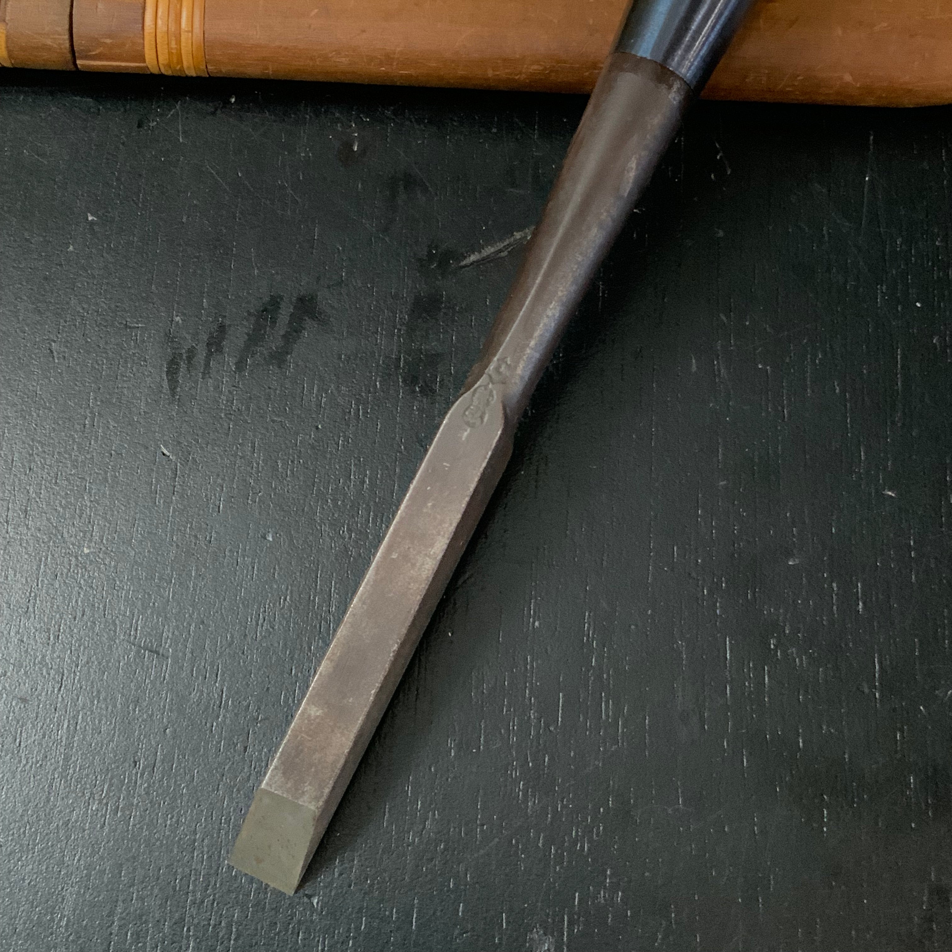 Old stock Hiromasa Timber chisels by Hasegawa Fujisaku 掘出し物 長谷川藤作氏 弘正 叩鑿 12mm Tatakinomi