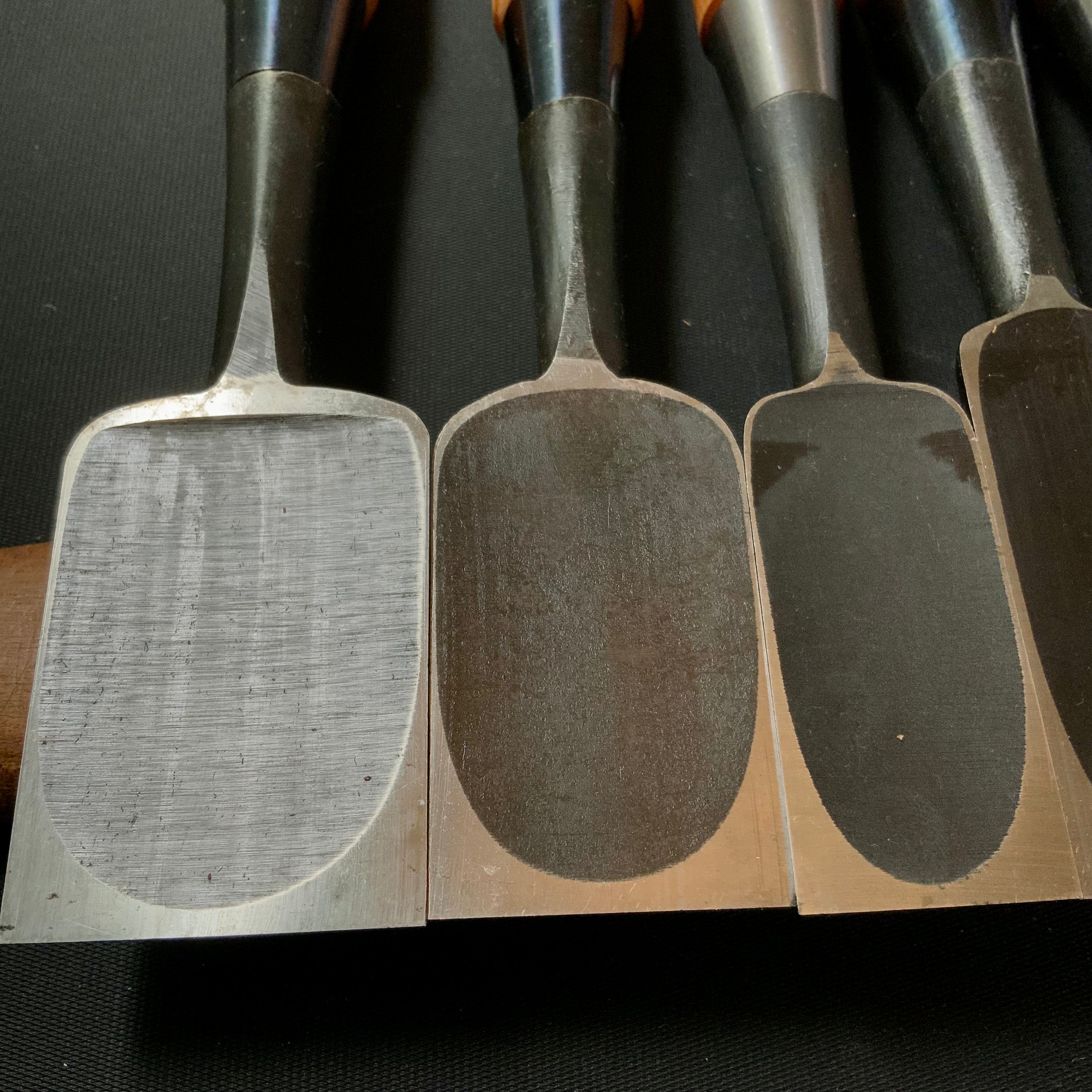 #M148 Mixed set for beginner Bench chisels set by unknown smith バラ鑿合わせ 初心者におすすめ 追入組鑿